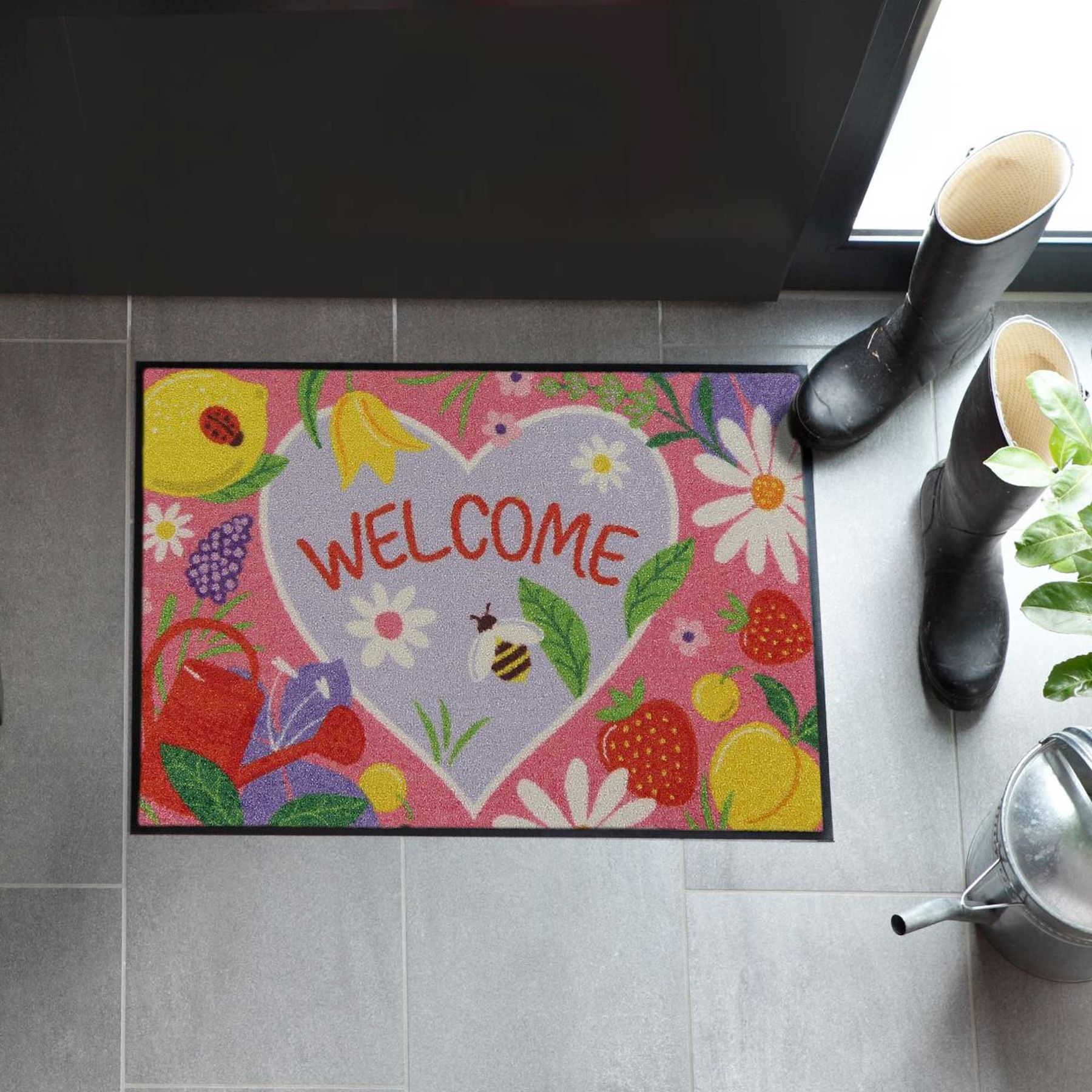 Fußmatte 50x75 Astrids Garden pink