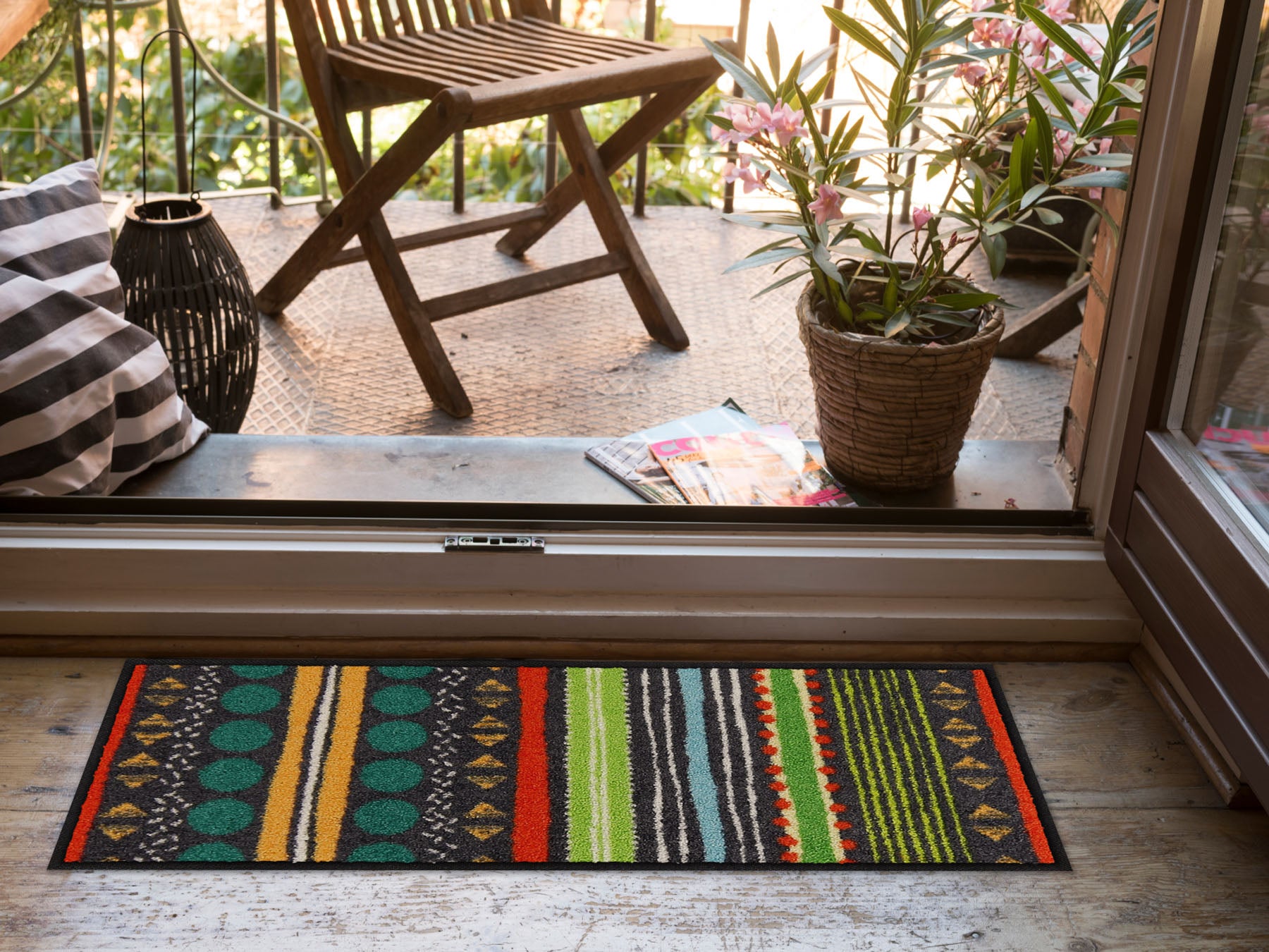 Fußabtreter klein 30x75 Stripes Composite colourful