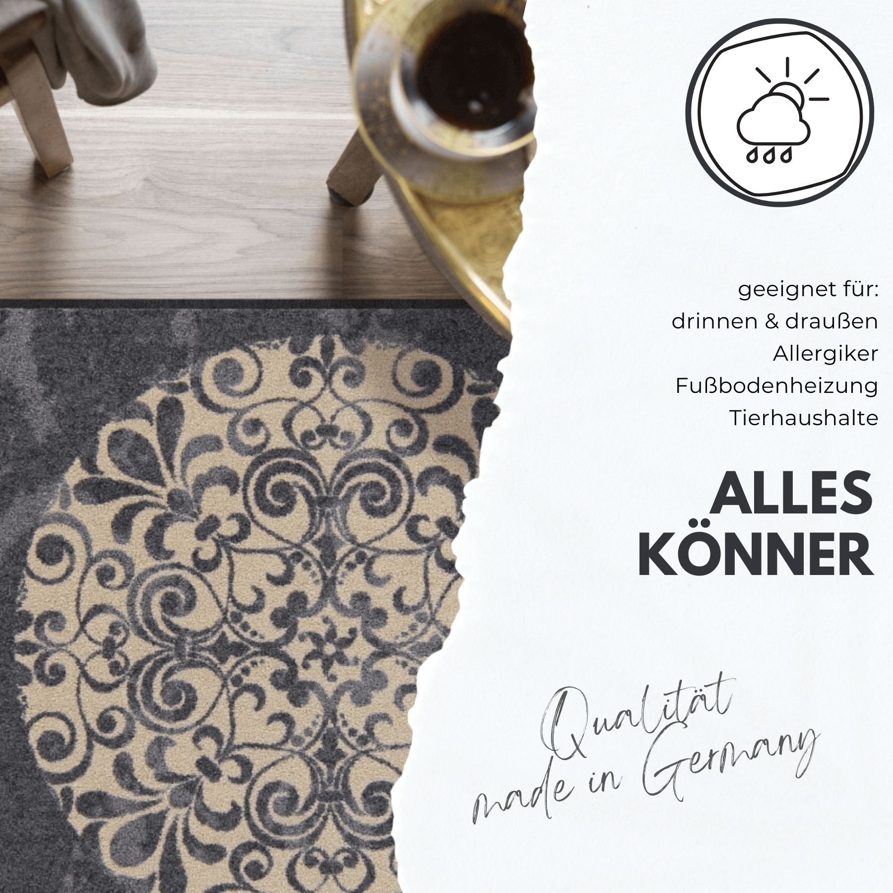 Fußabstreifer für allergiker und Tierhaushalte ef05