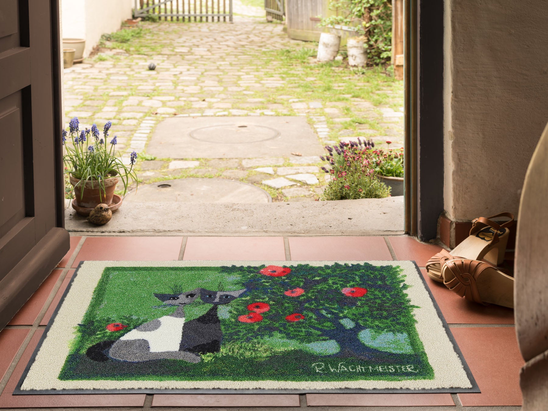 Fußmatte 50x75 Rosina Wachtmeister Adamo ed Eva grün