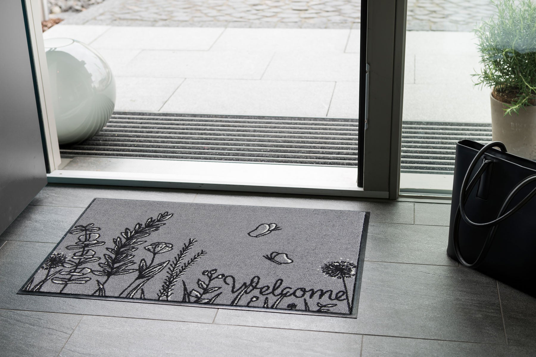 Fußmatte 50x75 Summer Grasses grey grau