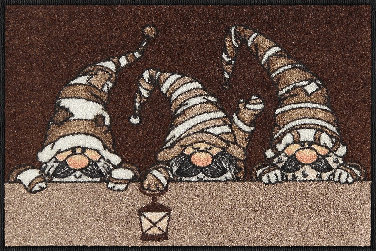 Fußmatte 50x75 Julklapp mocca grau