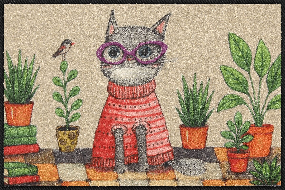 Fußmatte 50x75 Sophisti-Cat grau