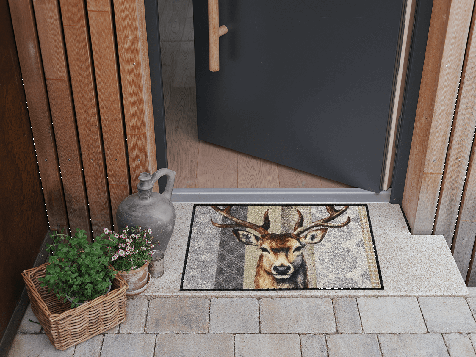 Fußmatte 50x75 Woodland King beige