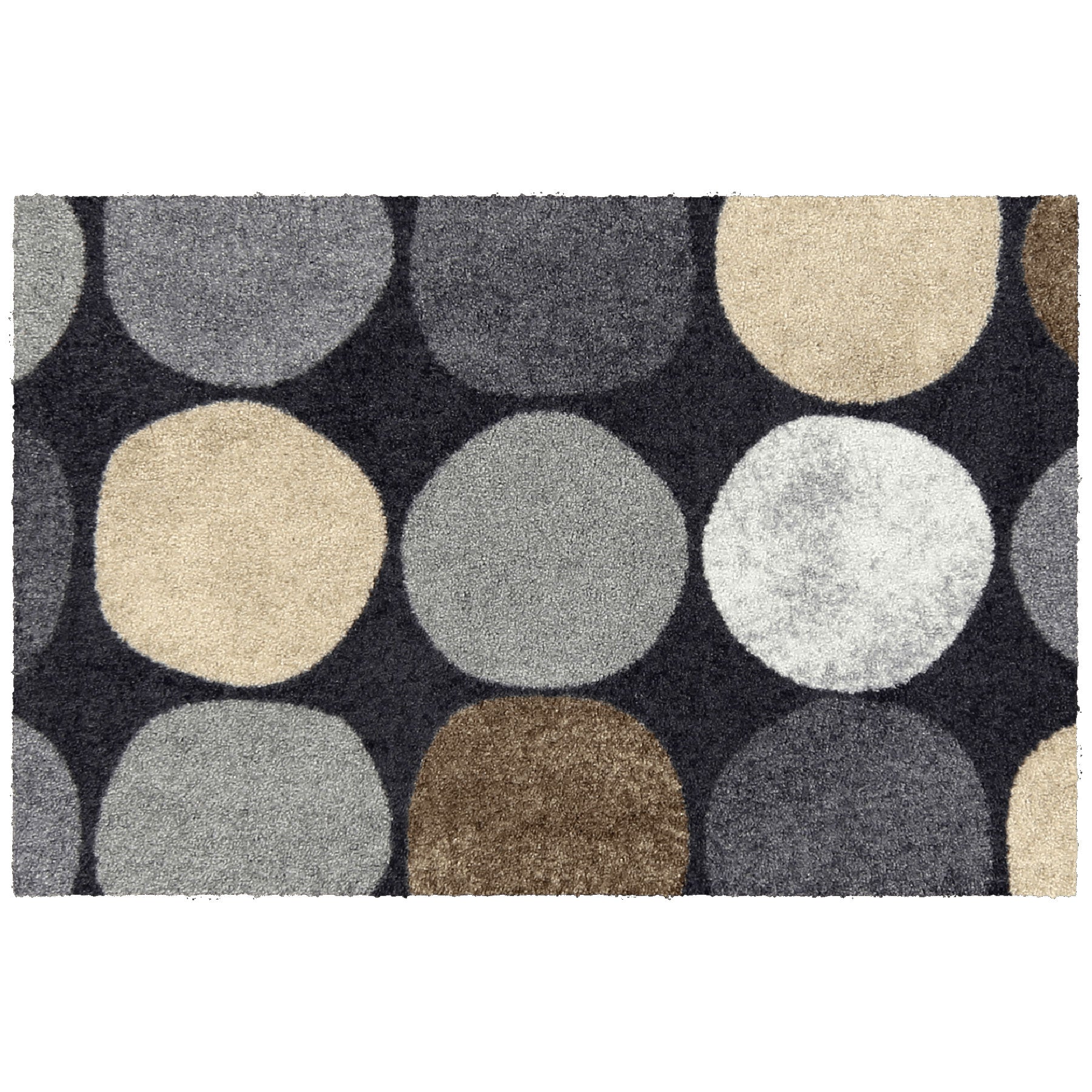 Fußmatte 75x120 Dots pattern city chic grau