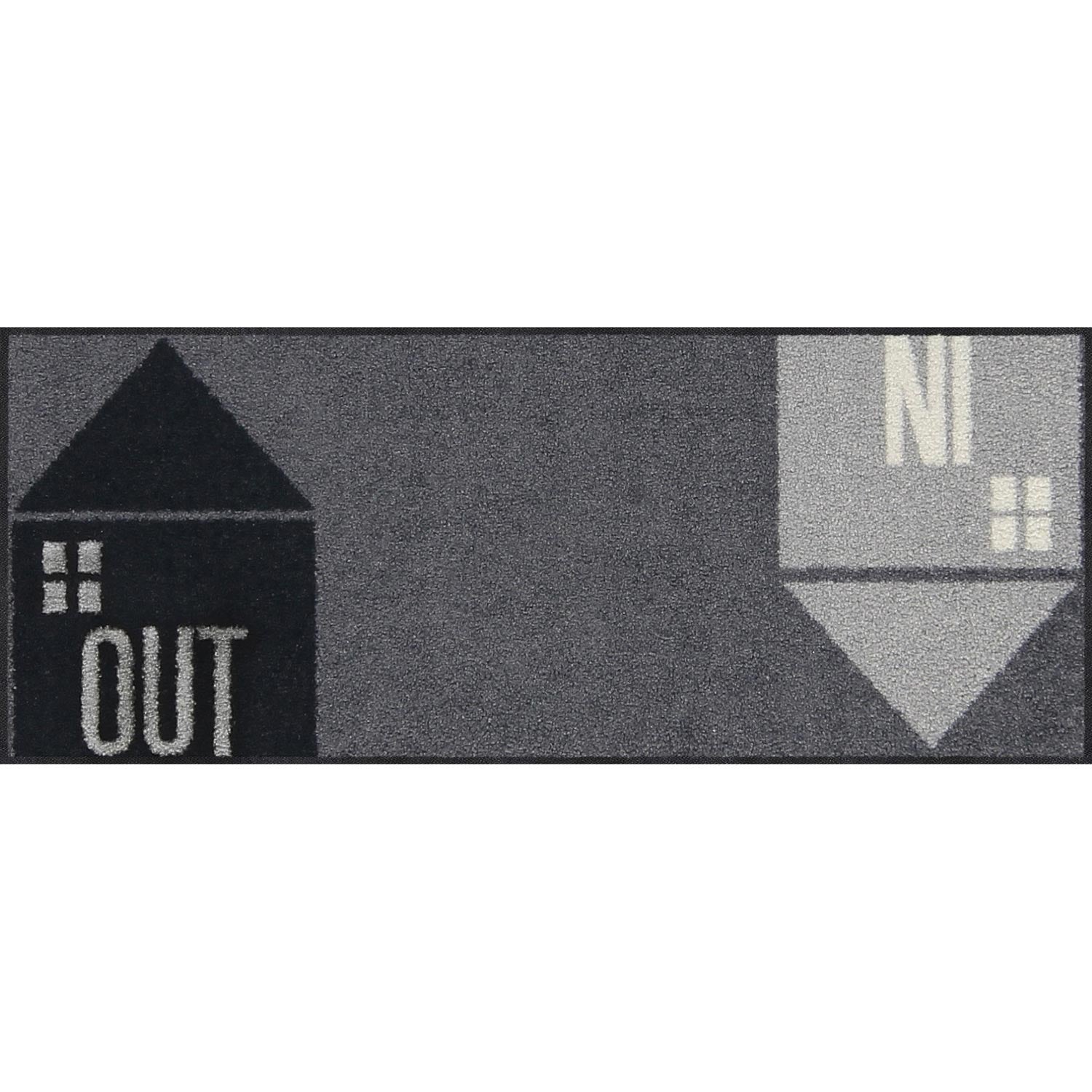 Fußabtreter klein 30x75 In and Out grau