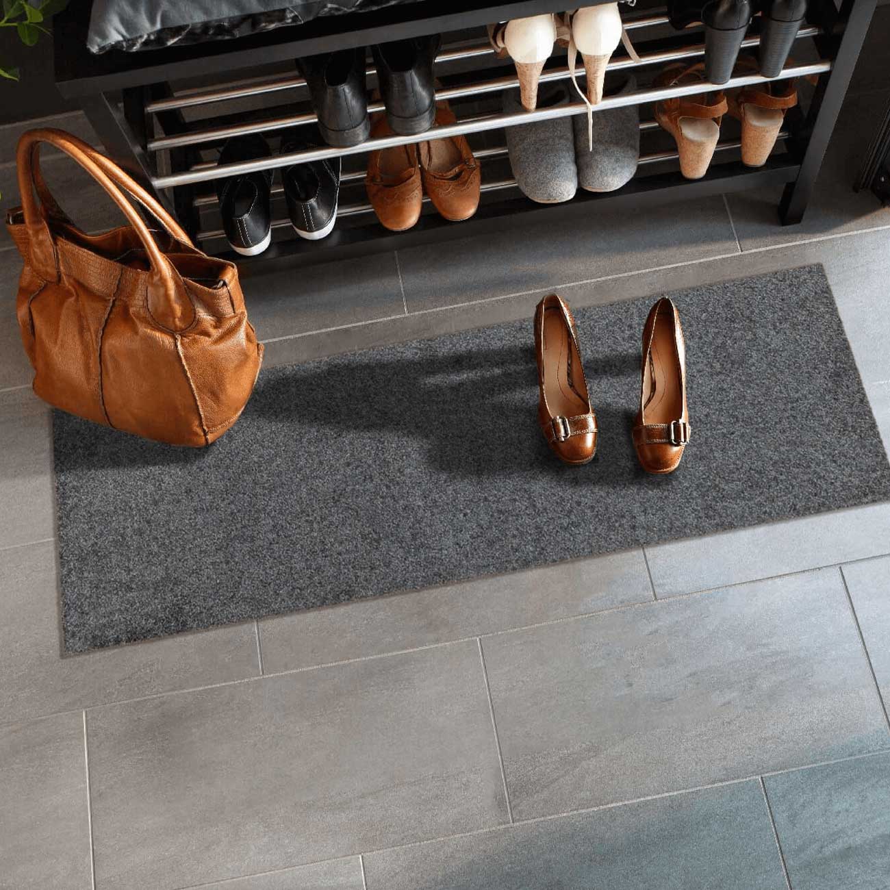 Läufer klein 30x100 Uni anthrazit