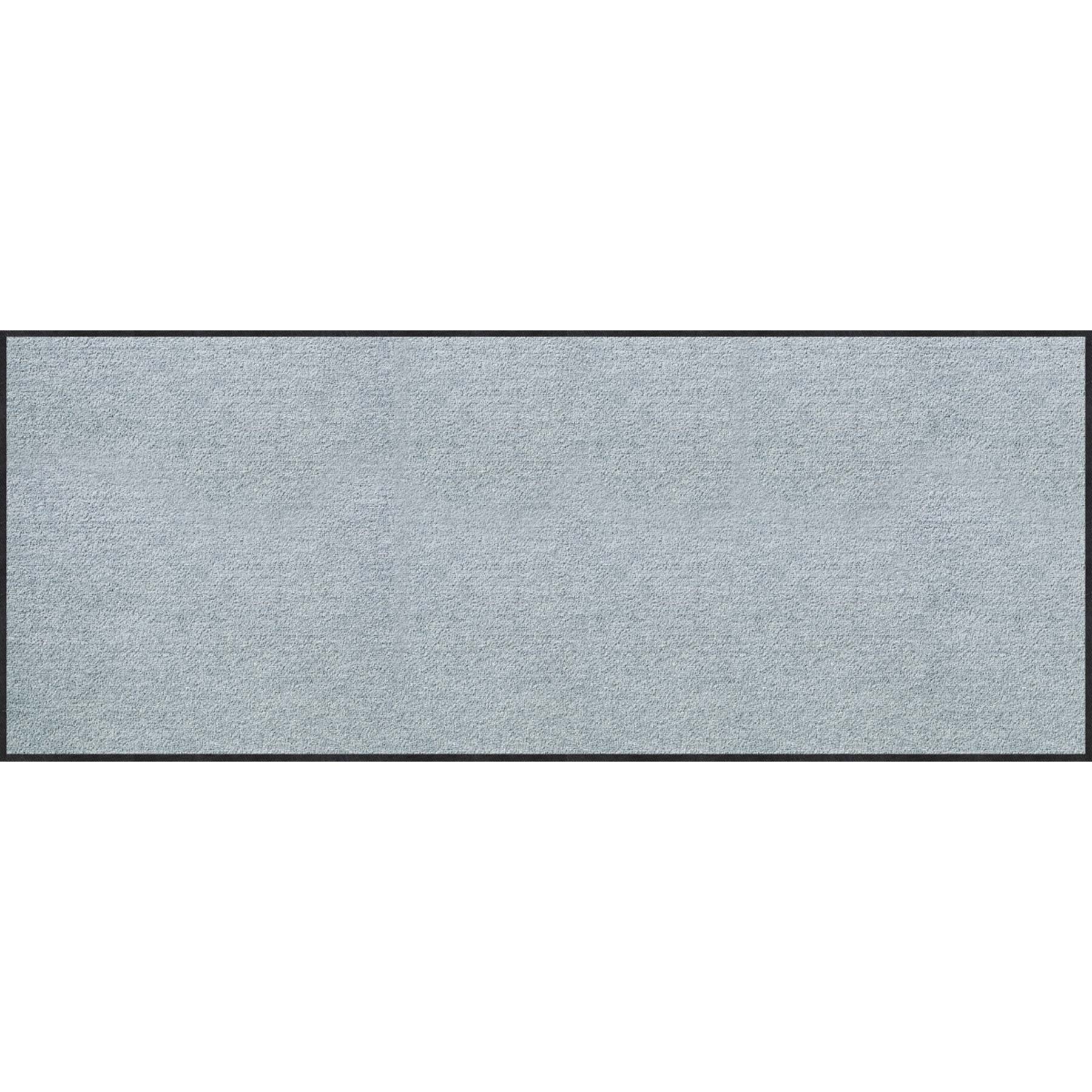 Teppichläufer 75x190 Uni Silbergrau