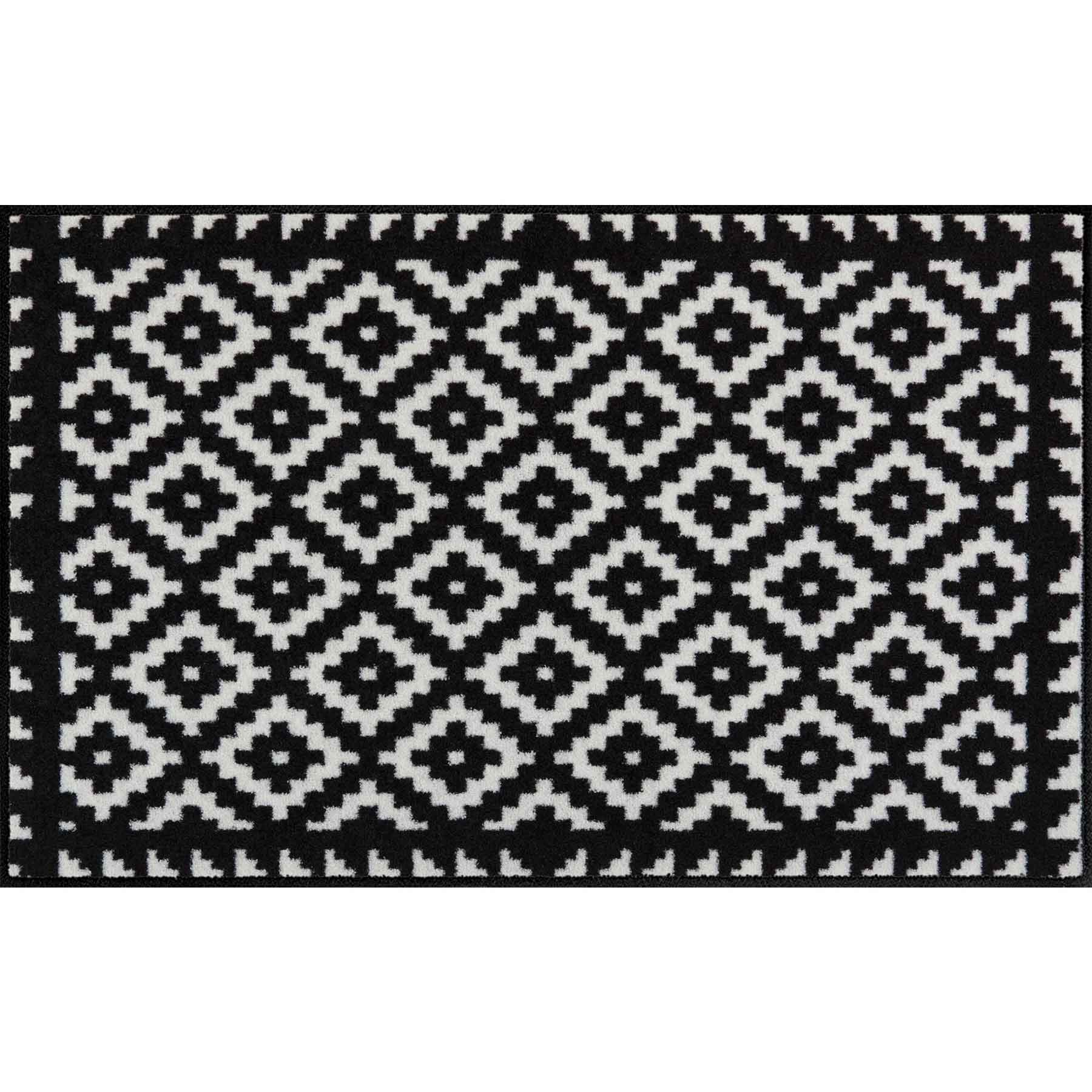 Fußmatte 75x120 Tabuk Black & White schwarz