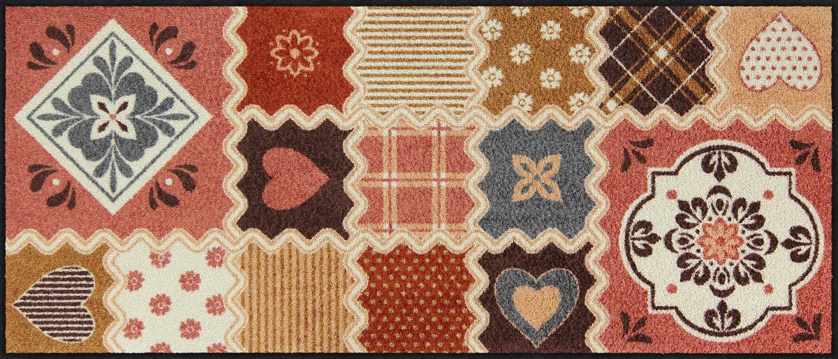 Läufer 60x140 Lovely Patch rose-nature Gelb