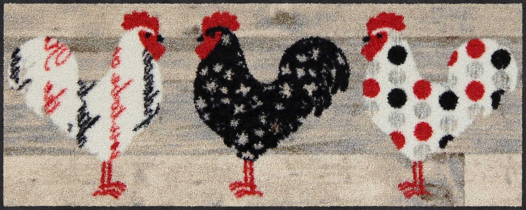 Fußabtreter klein 30x75 Classic Chicks beige