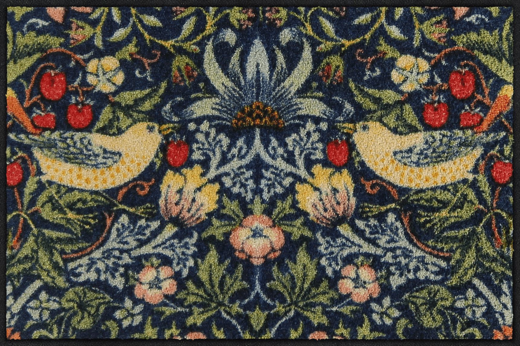 Fußmatte 50x75 Strawberry Thief blue