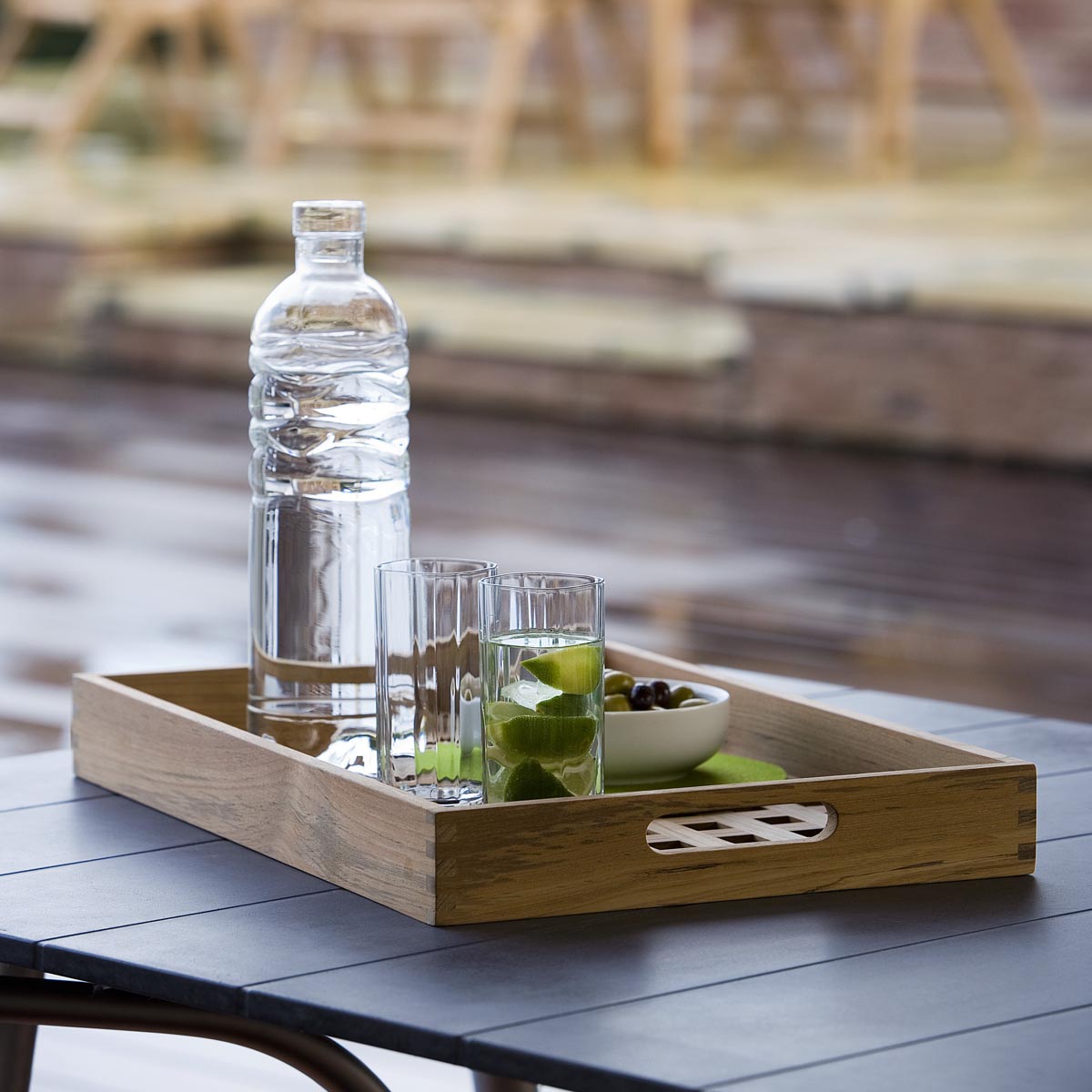 Fionia Tablett aus Teakholz 52 x 36 cm