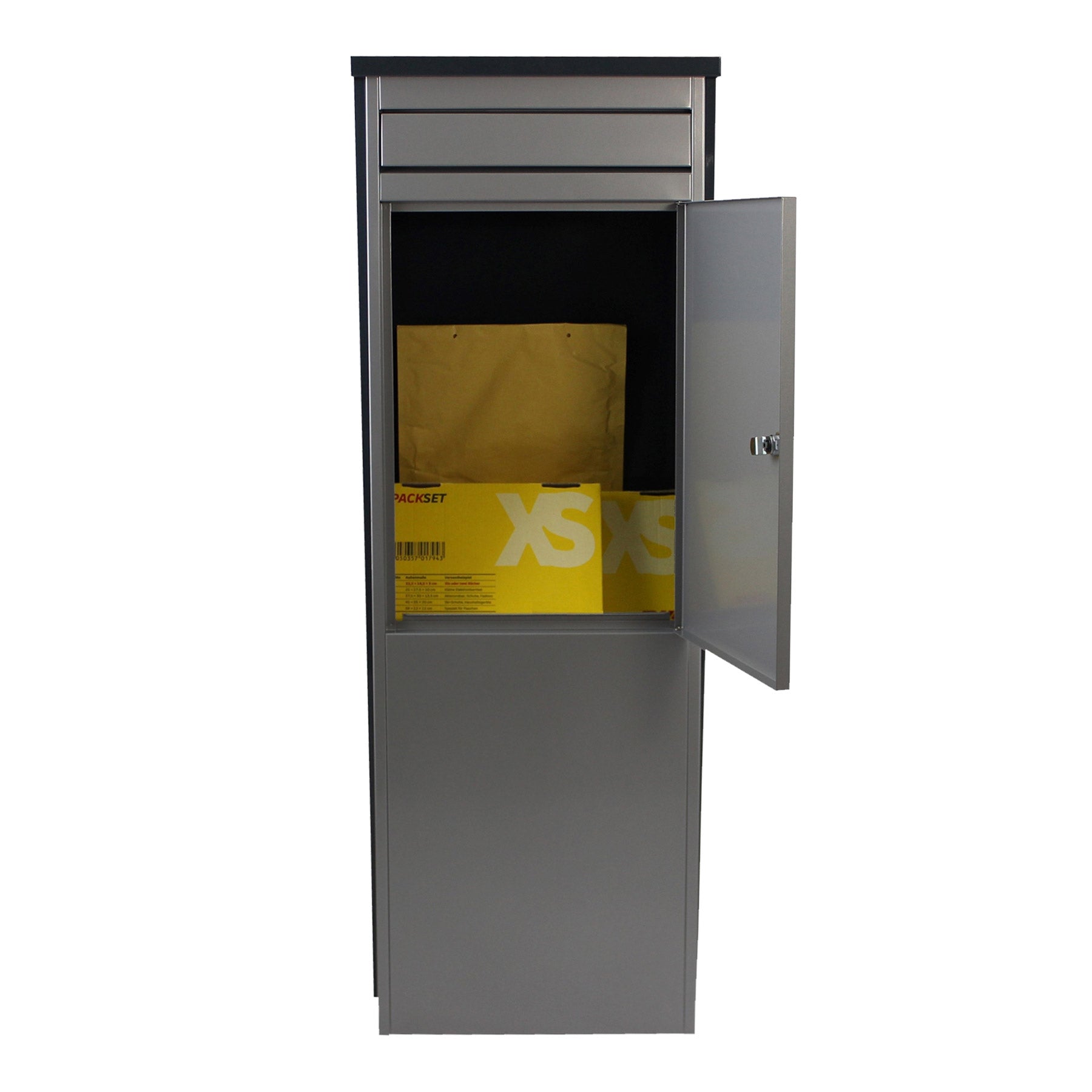 Standbriefkasten groß Eurotrend No.1 anthrazit-silbergrau