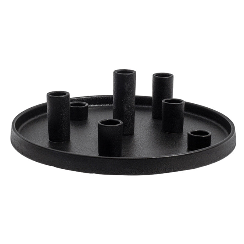 Storefactory Lingsberg Kerzenhalter glossy black / schwarz D 29 cm