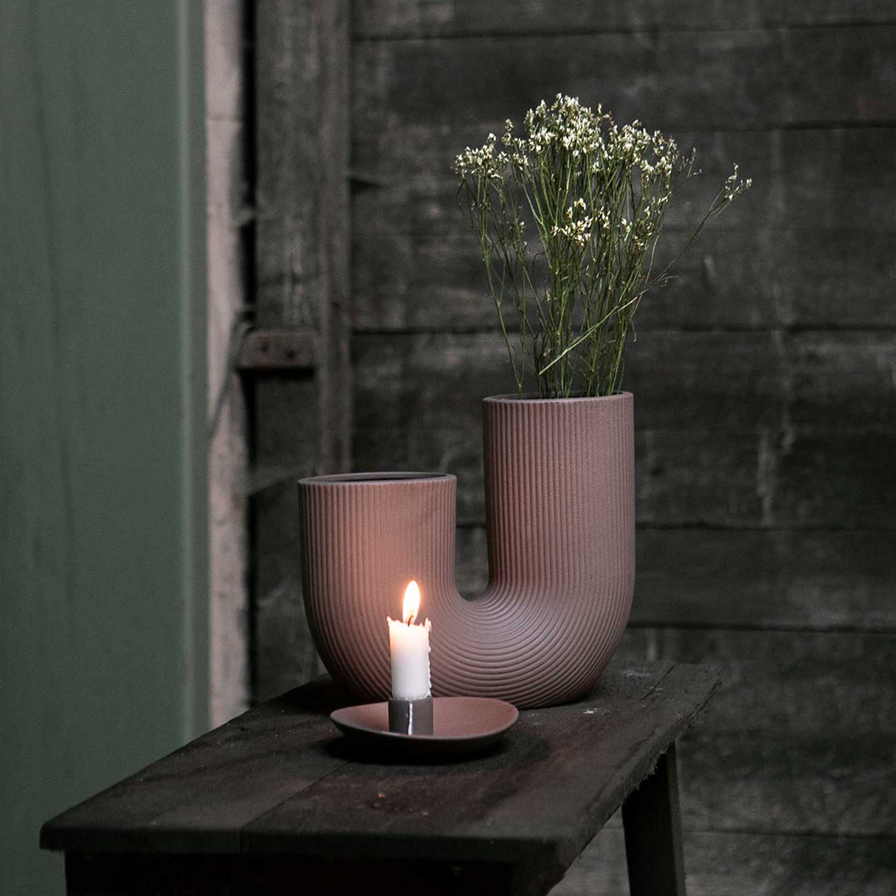 Storefactory Stråvalla Vase braun 21 cm