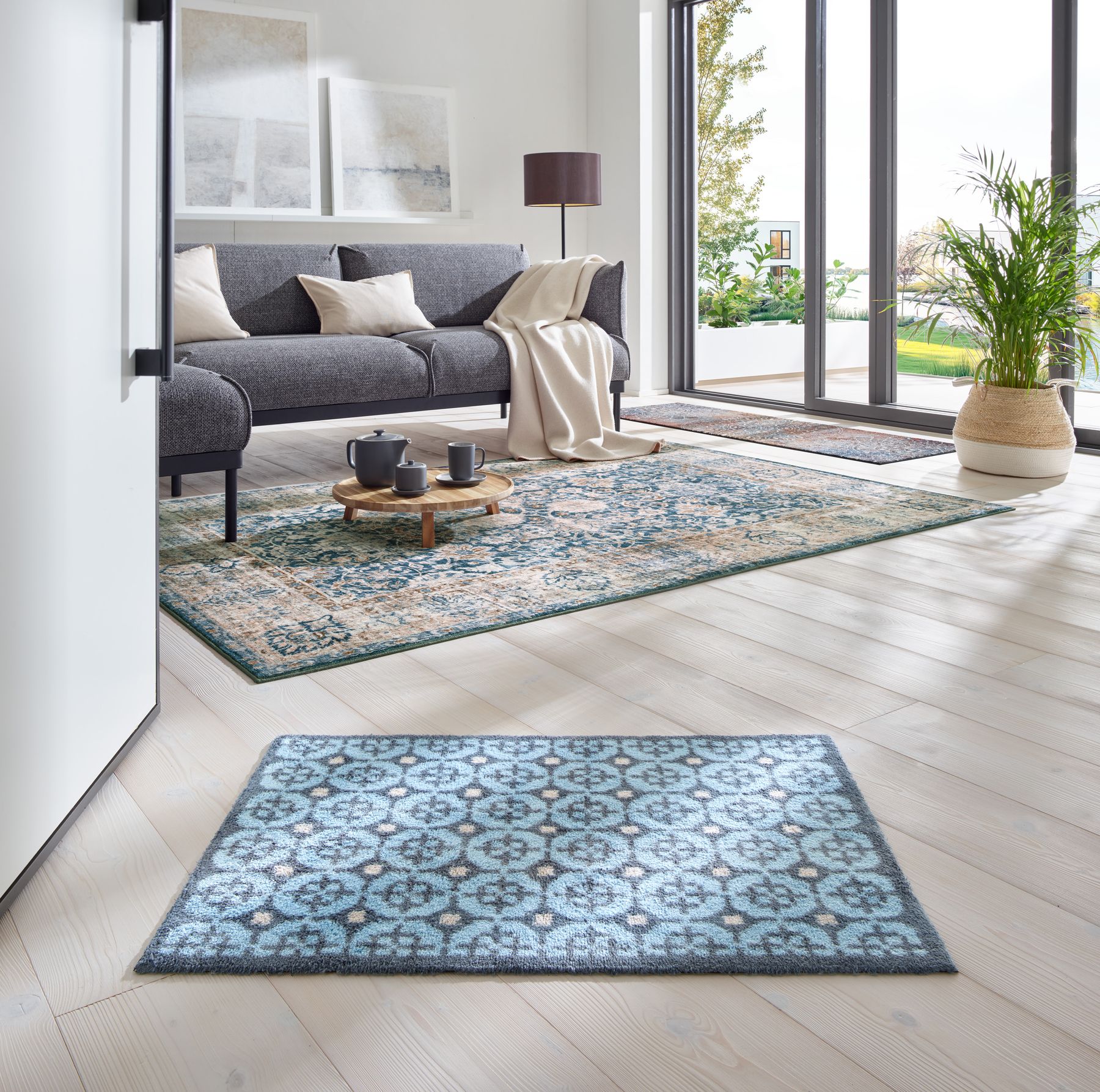Fußmatte 60x85 Parterre Blue grau