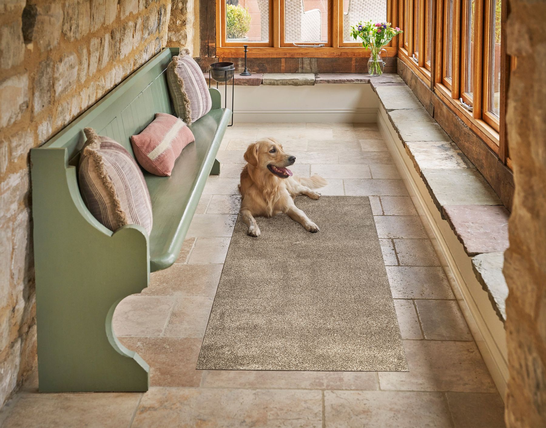 Läufer 75x200 uni Fawn