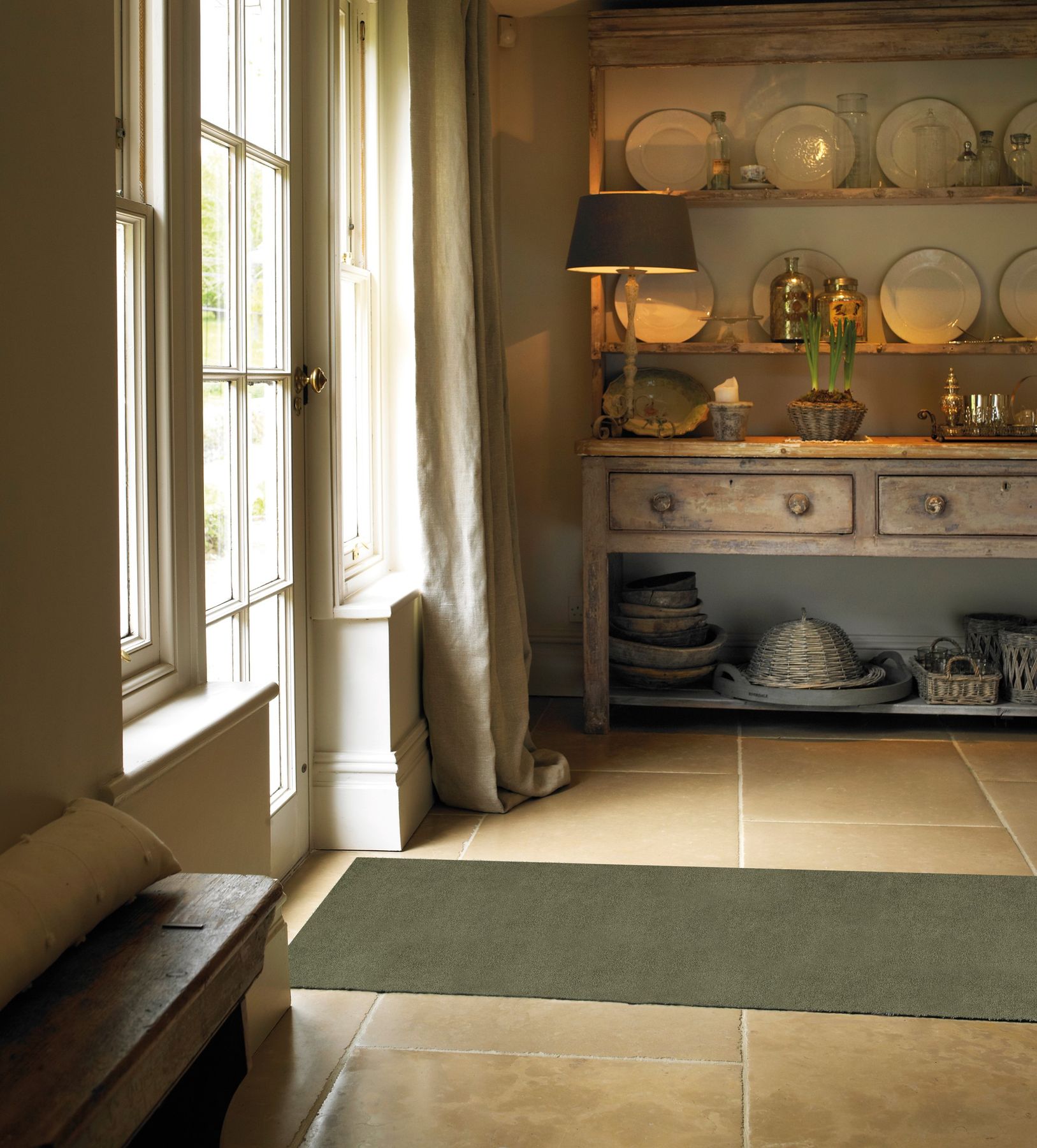 Läufer 75x200 Sage Green