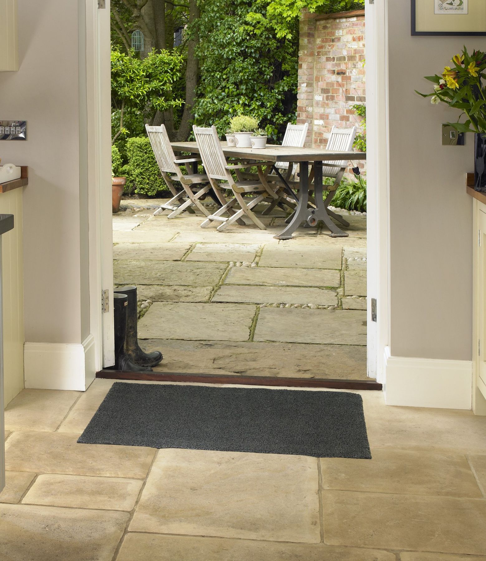 Fußmatte 50x75 Turtle Mat Grey