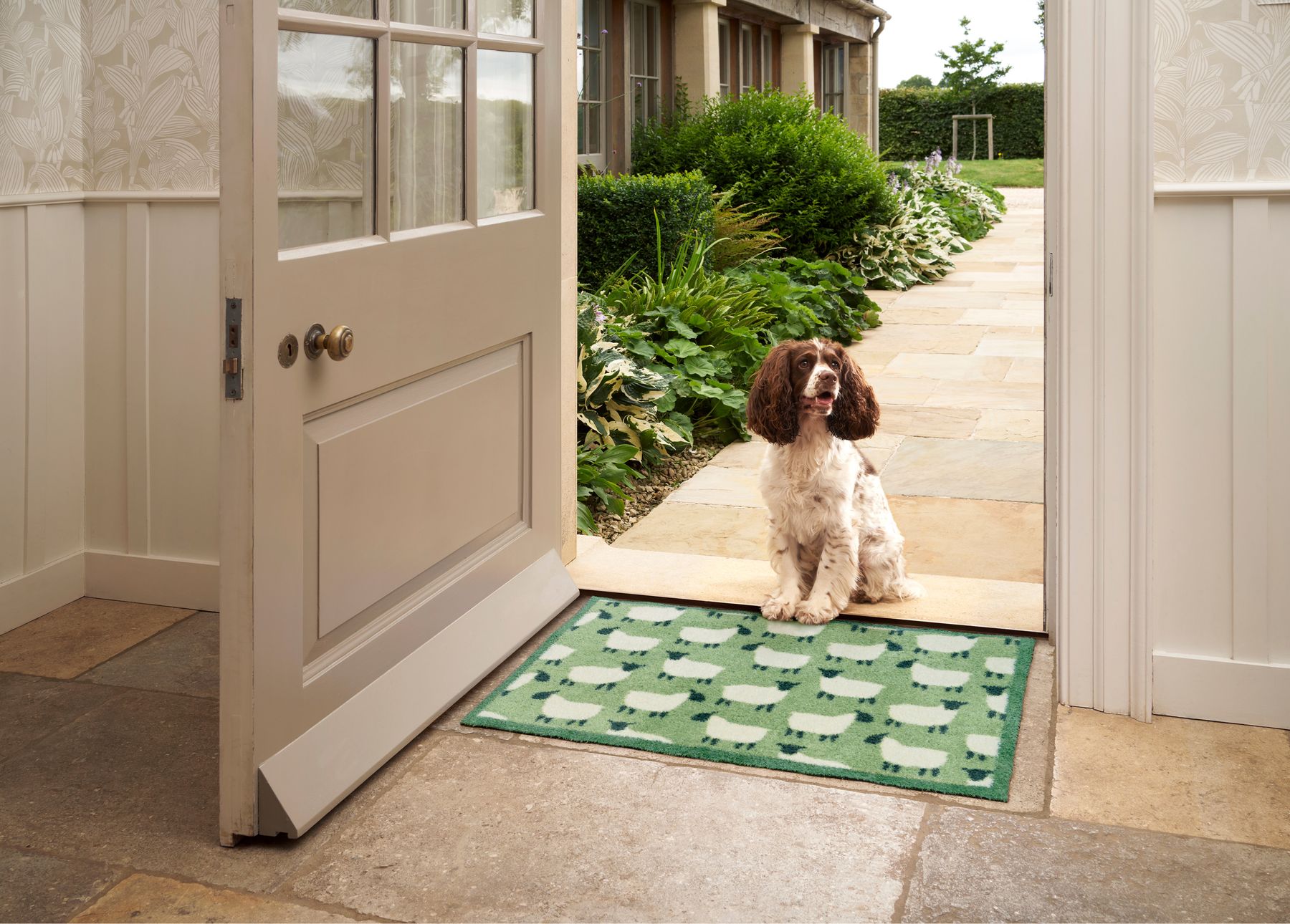 Fußmatte 60x85 Flock Green grün