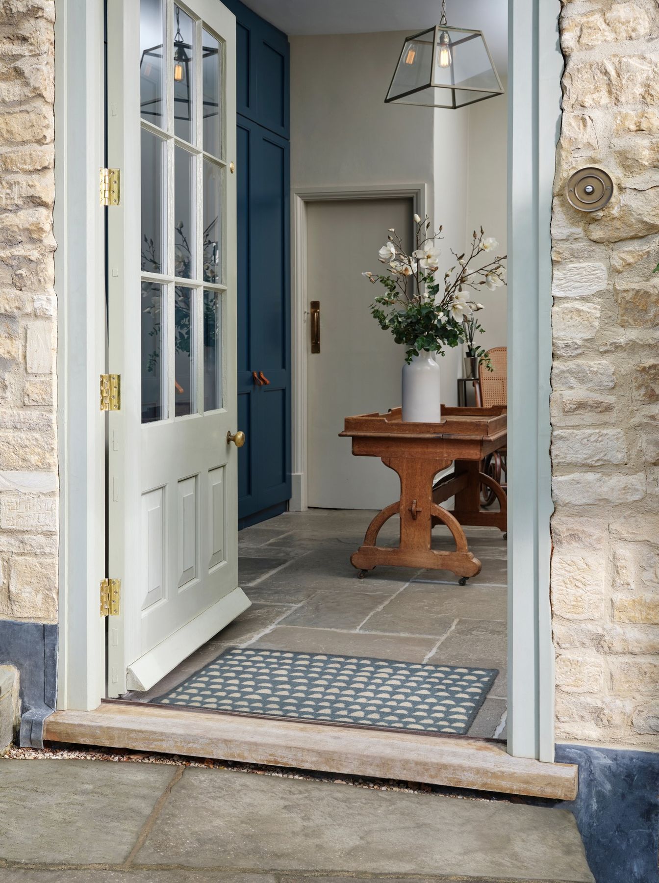 Fußmatte 60x85 Priya Navy blau