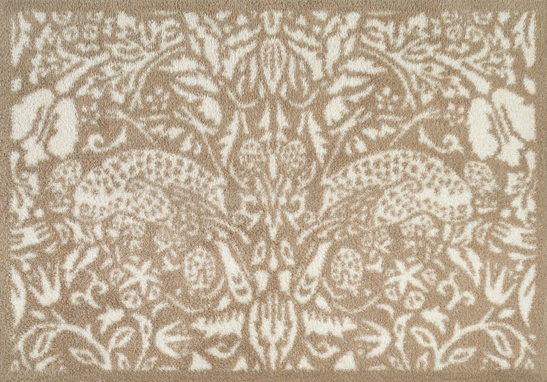 Fußmatte 60x85 Pure Strawberry Thief Natural beige