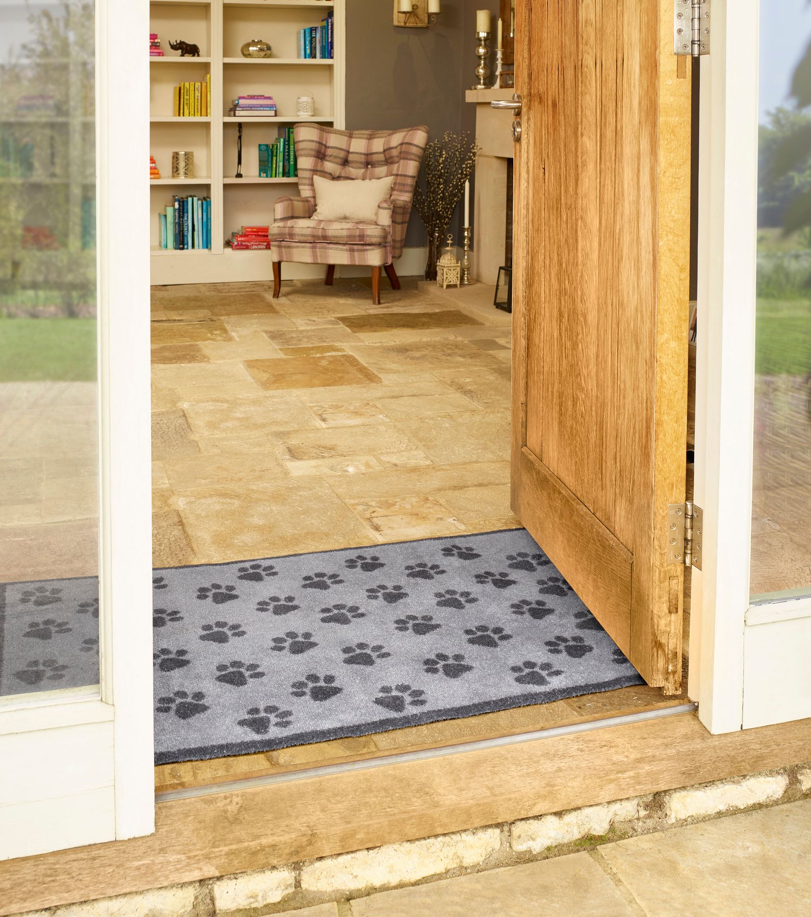 Fußmatte 75x120 Paws Grey grau