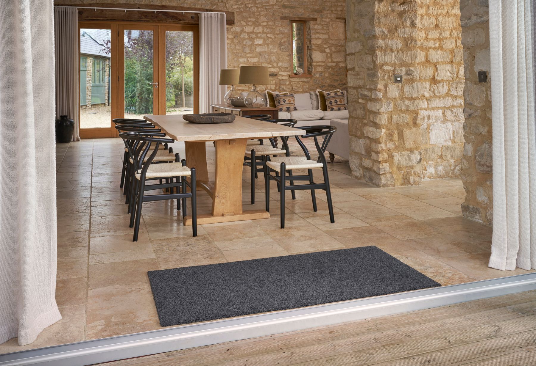 Wohnmatte 75x150 Turtle Mat Grey