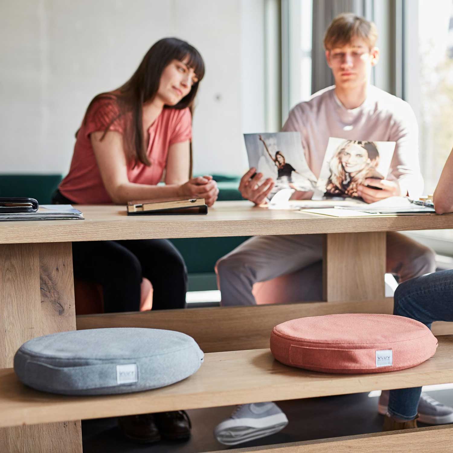 Balancekissen Sova 36 cm salmon