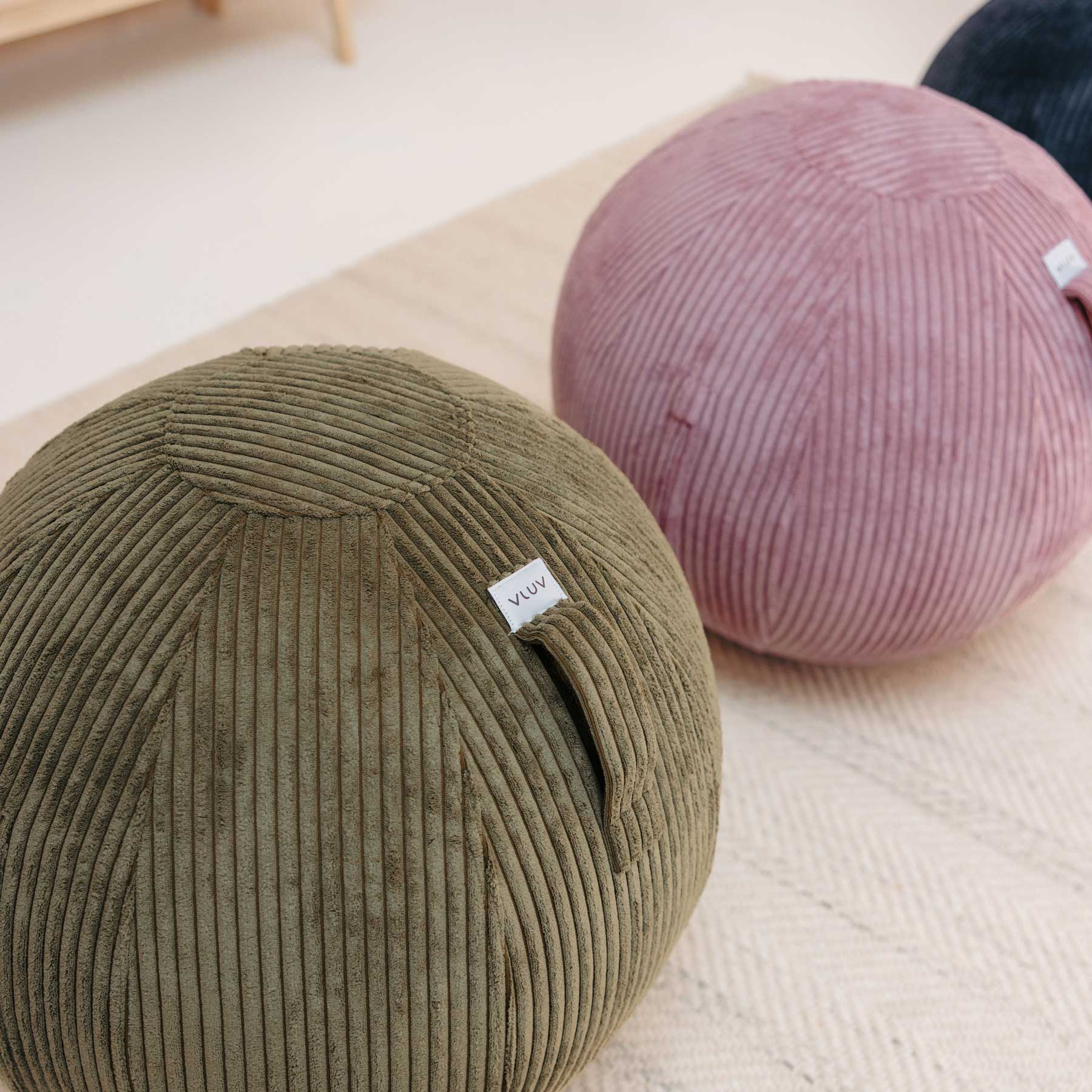 Sitzball Vlip 50-55 cm olive Breitcord