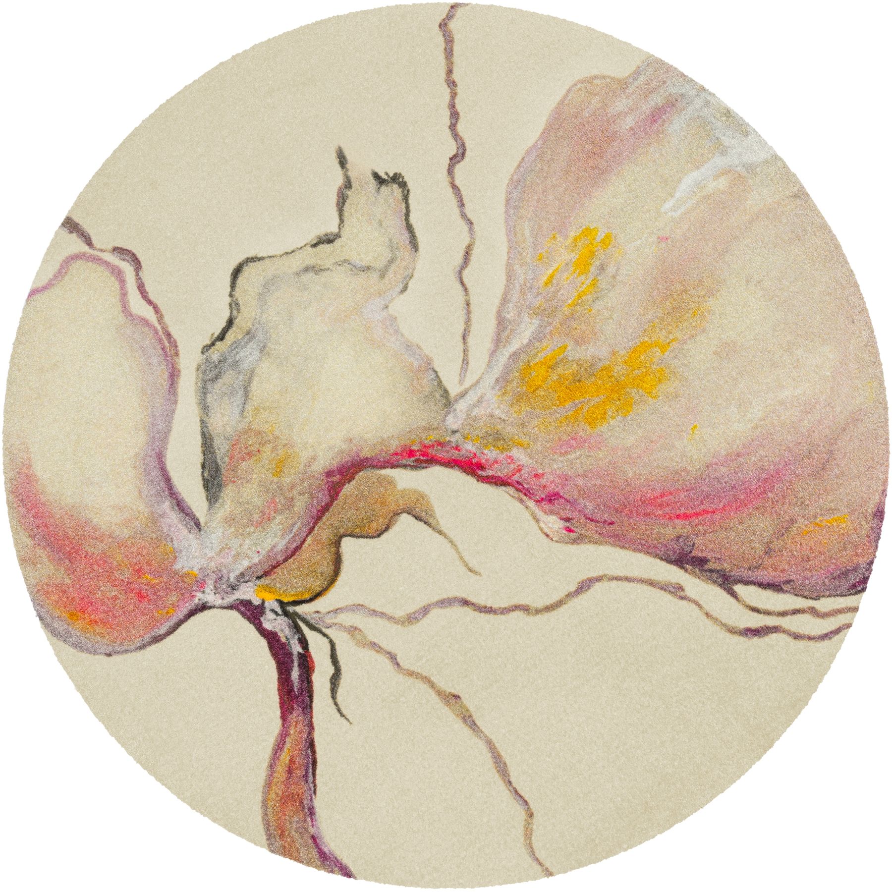 Wohnmatte 120x120 Amarosa beige