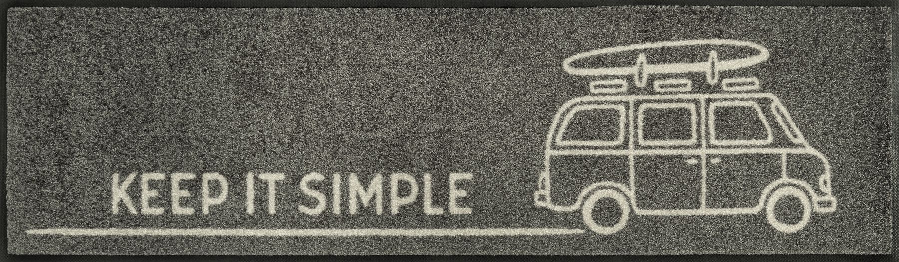 Läufer 35x120 Keep it Simple grey grau