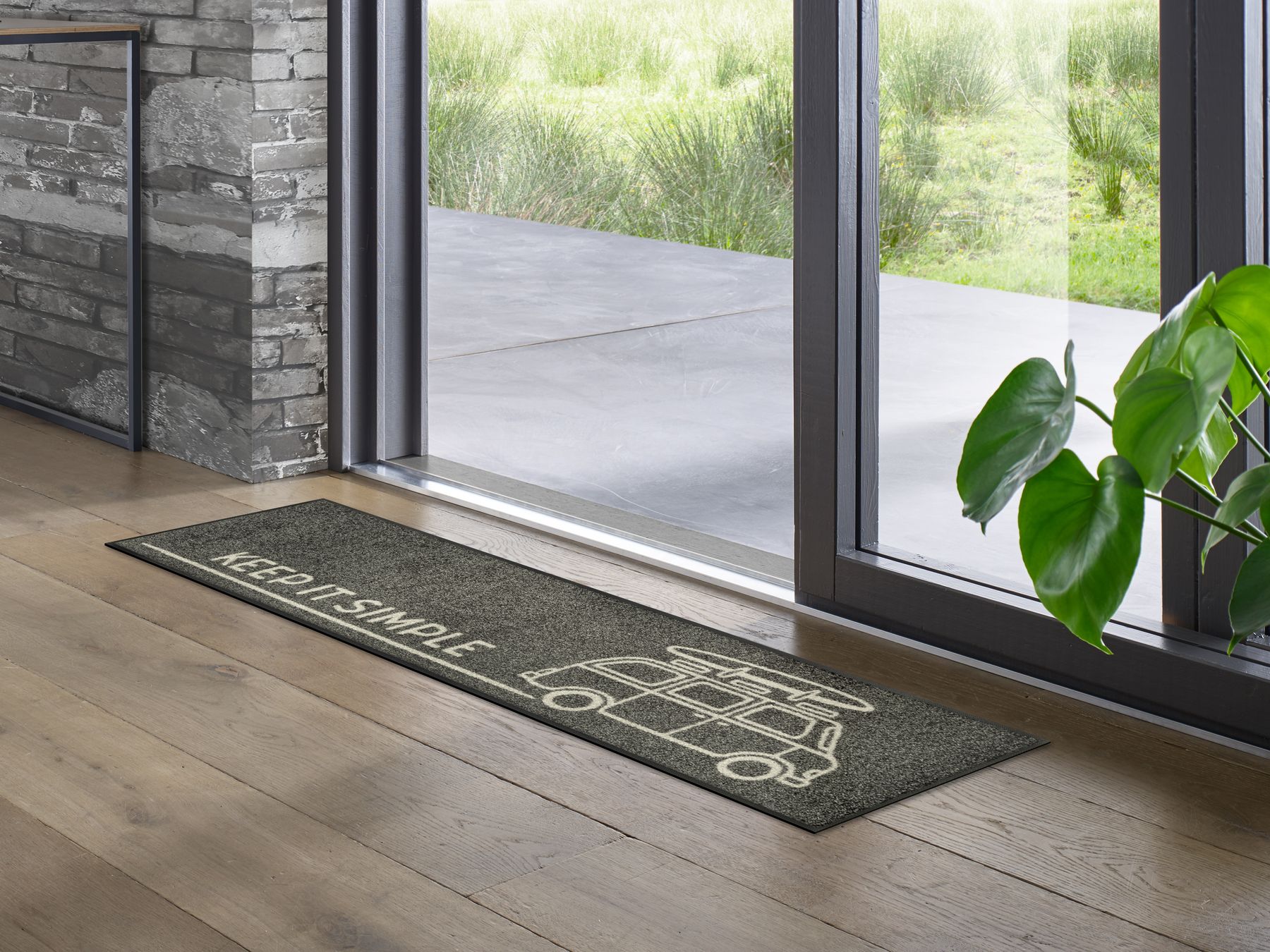 Läufer 35x120 Keep it Simple grey grau