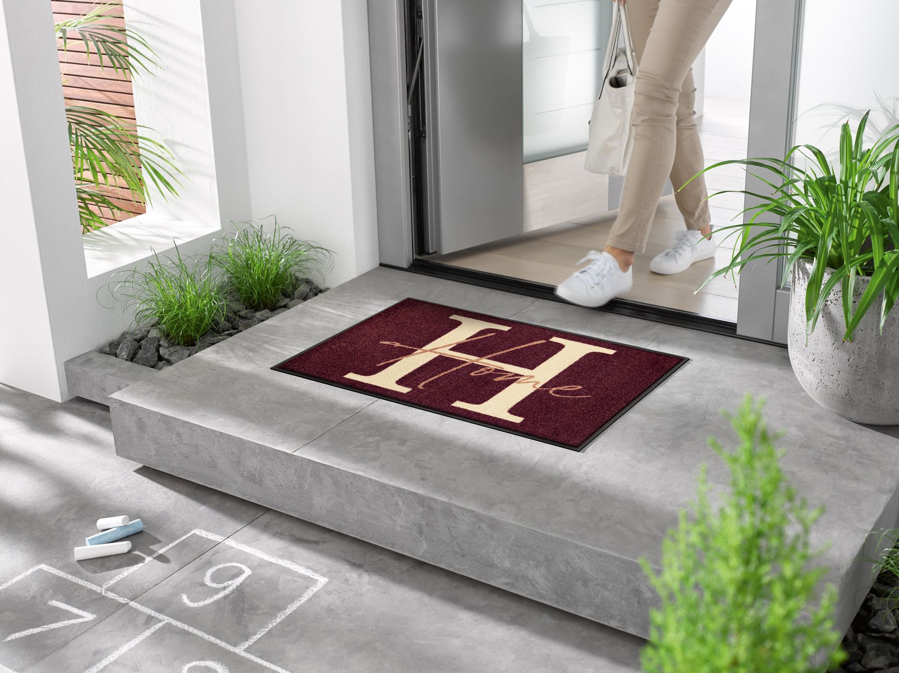 Fußmatte 50x75 Simply Home grau