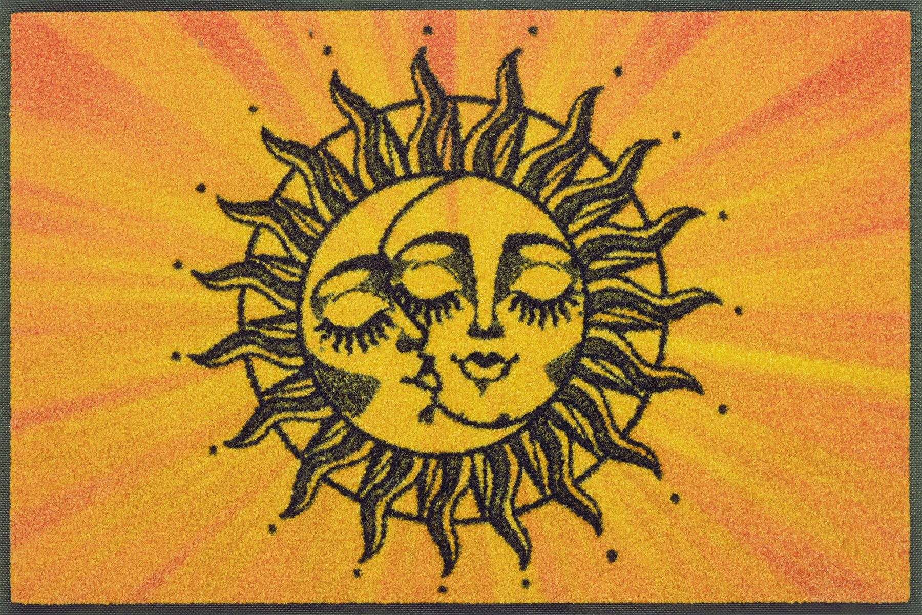 Fußmatte 50x75 Kiss the sun gelb