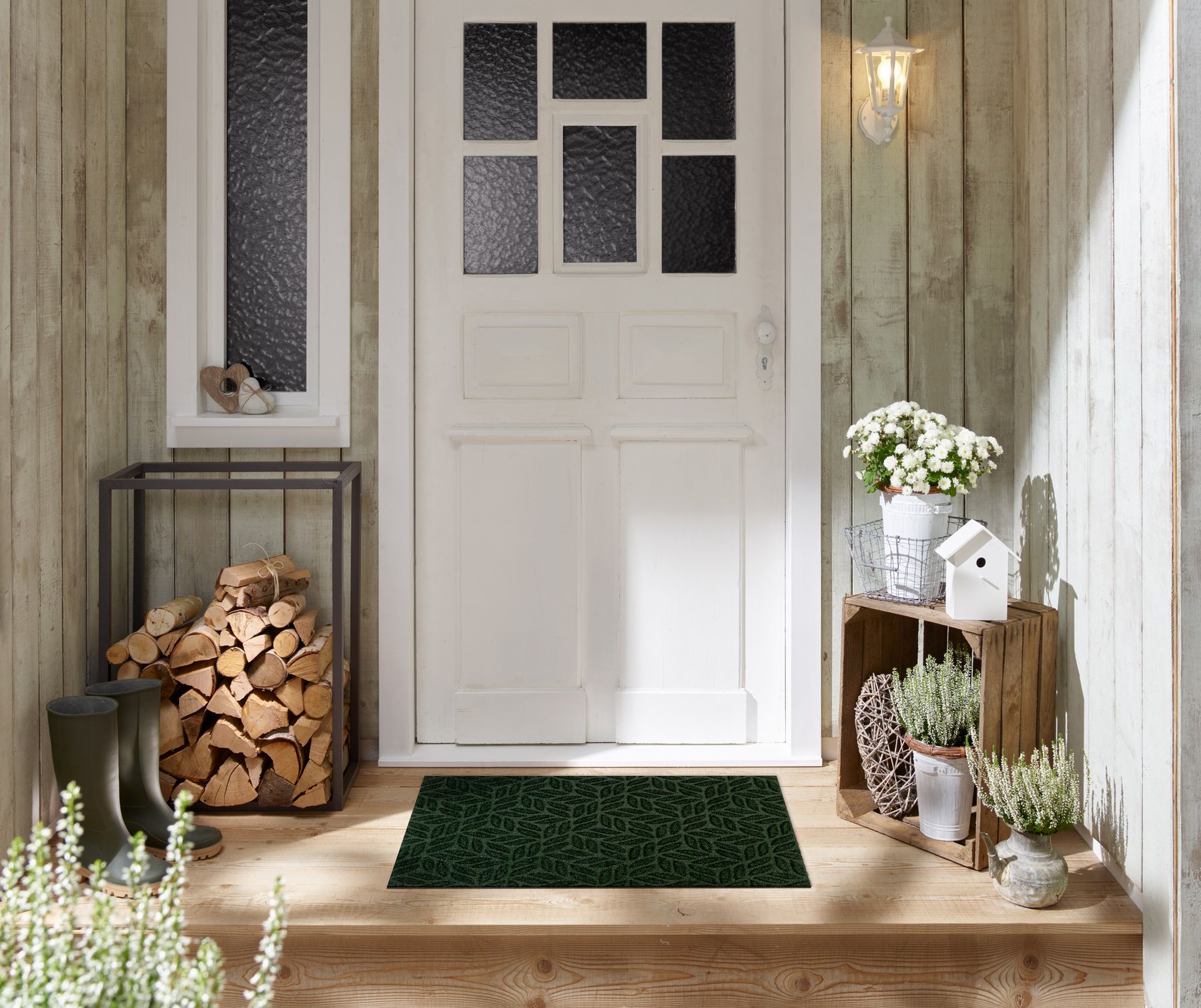 Fußmatte 60x90 Dune Leaves Midnight Green