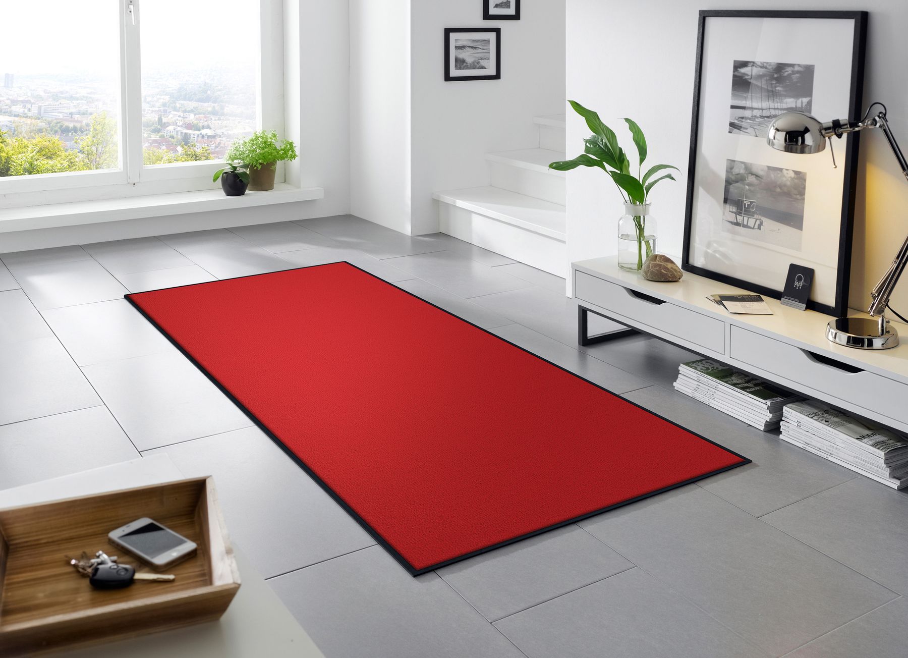 Teppichläufer 75x190 Scarlet rot