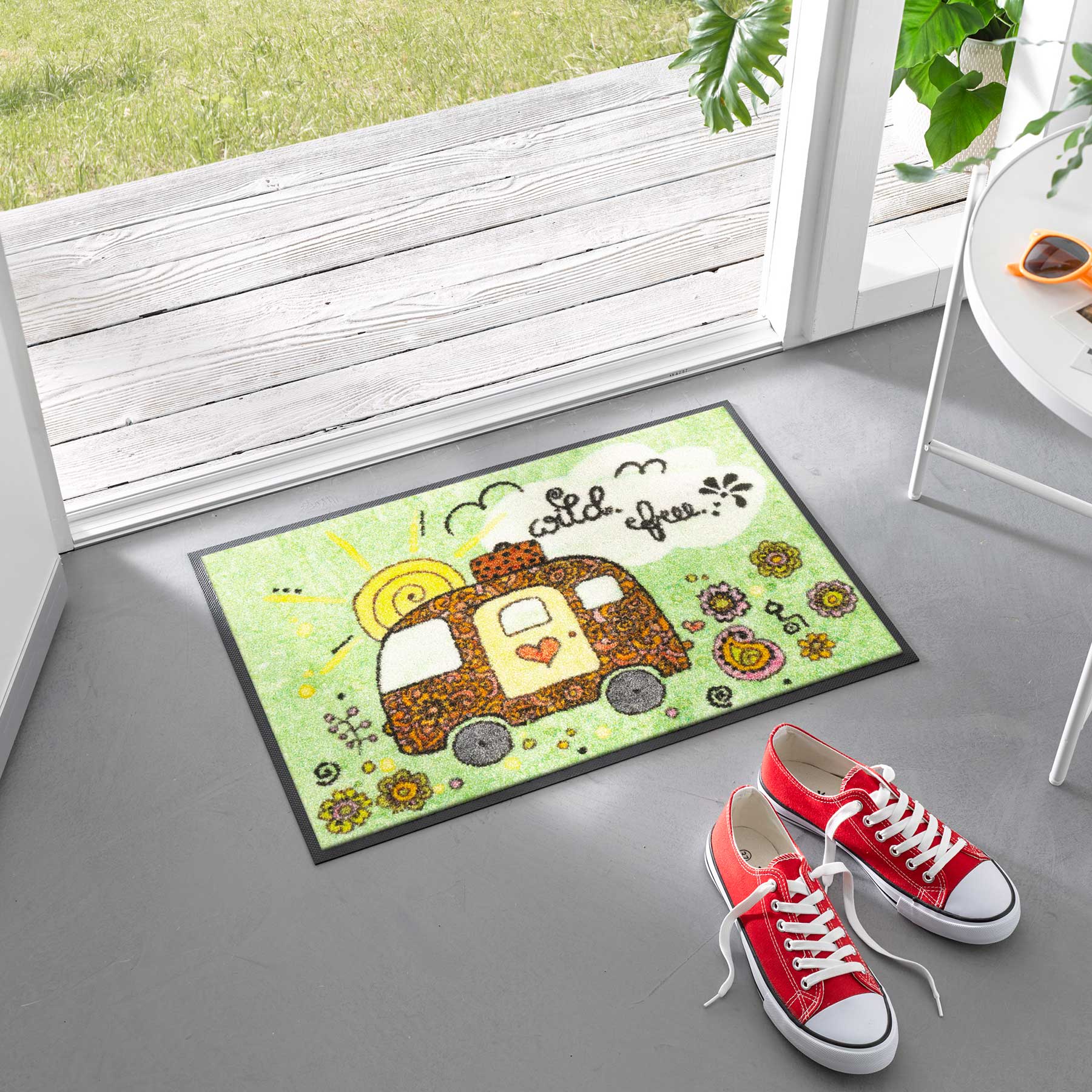 Fußmatte 40x60 Camper grün