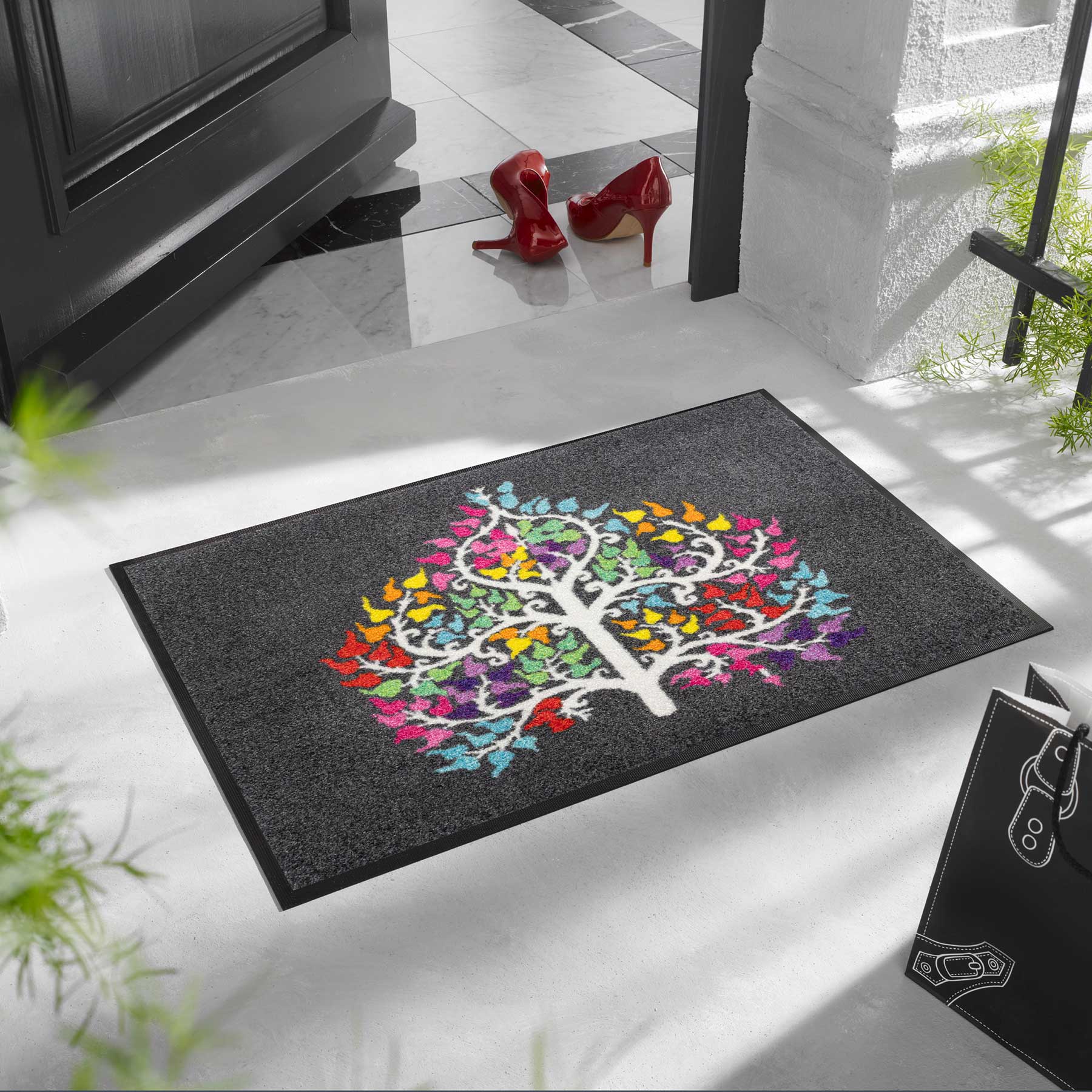 Fußmatte 50x75 Tree Heart anthrazit