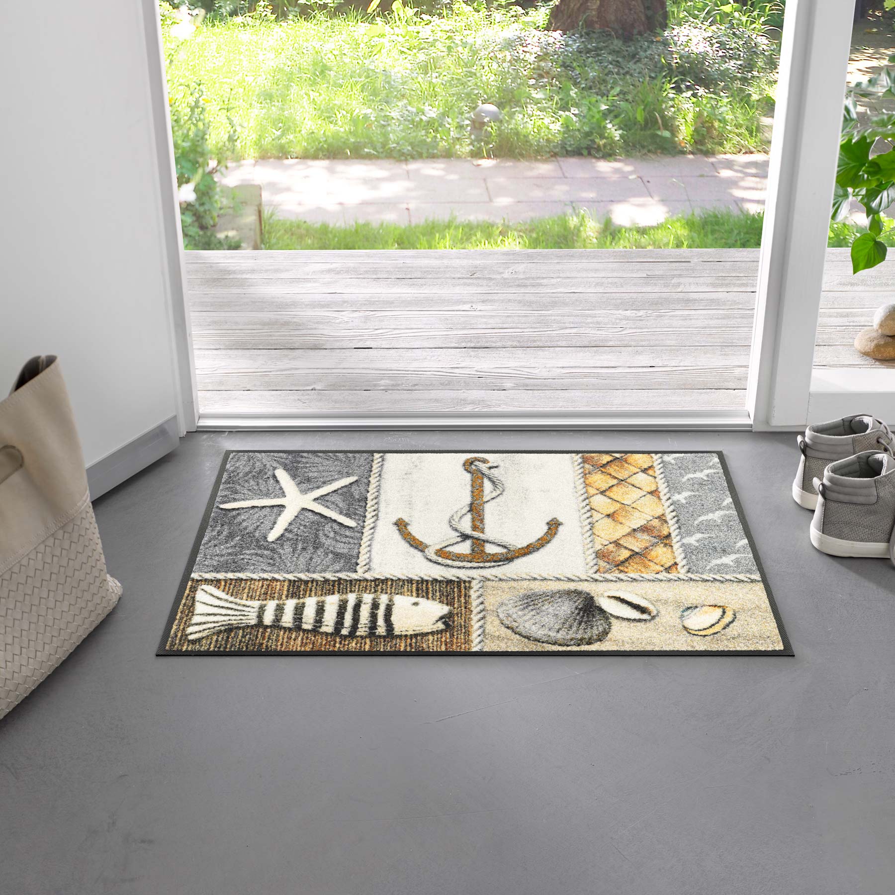 Fußmatte 50x75 Coastline grau