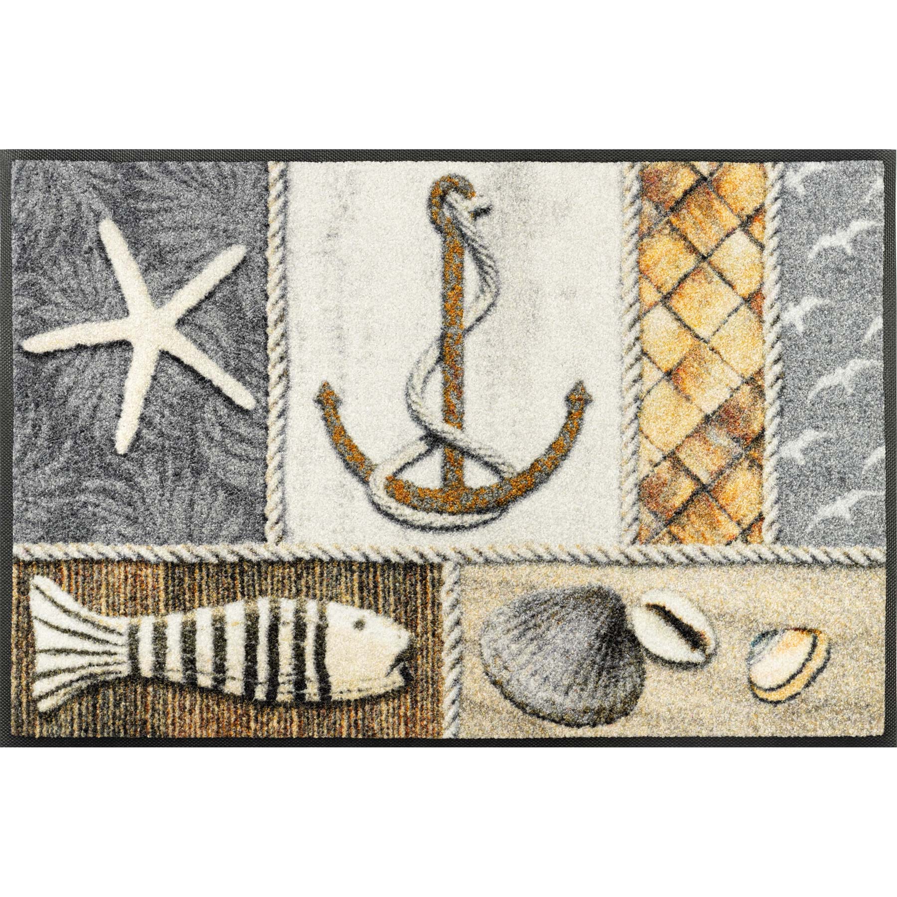 Fußmatte 50x75 Coastline grau