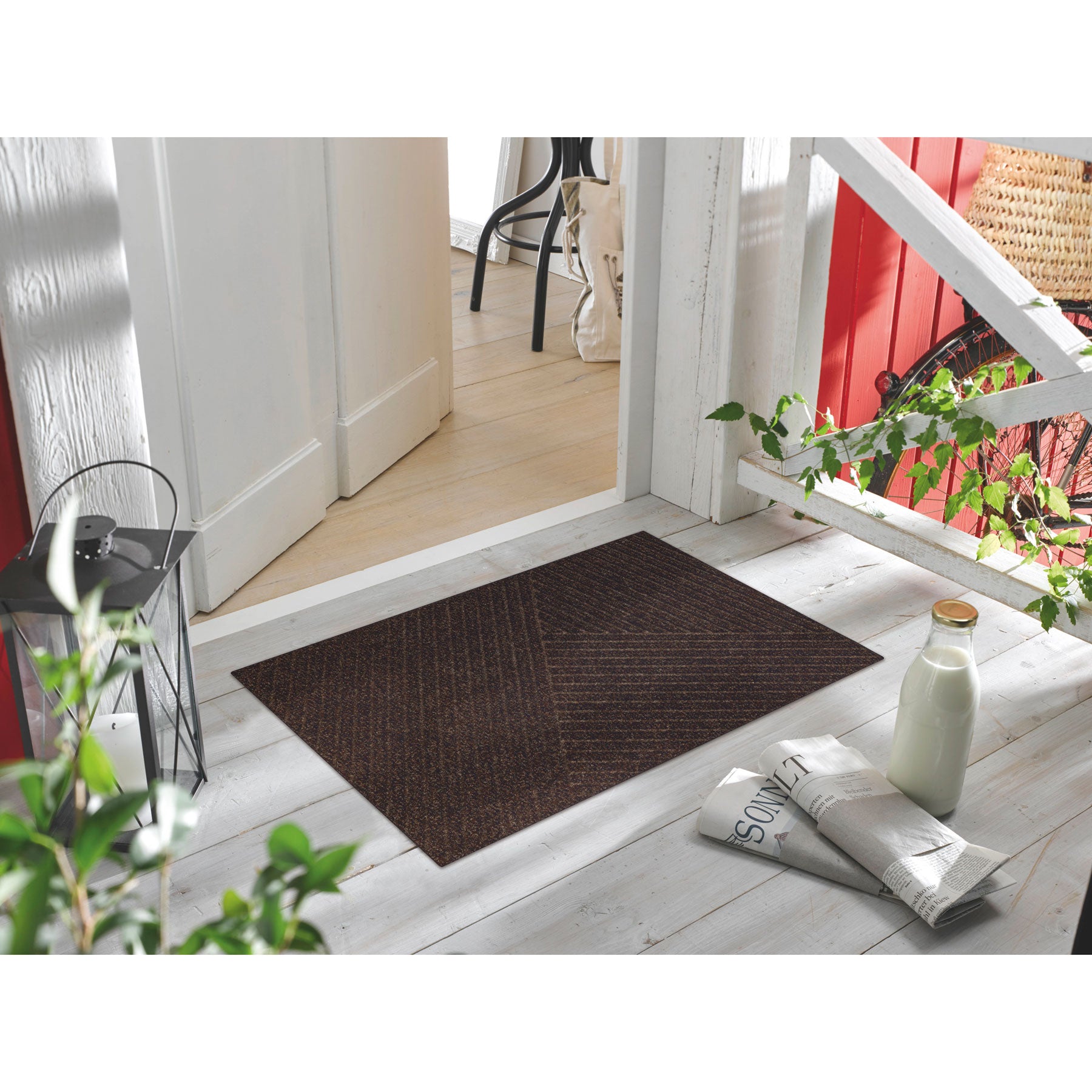 Fußmatte 45x75 Dune Stripes dark Braun