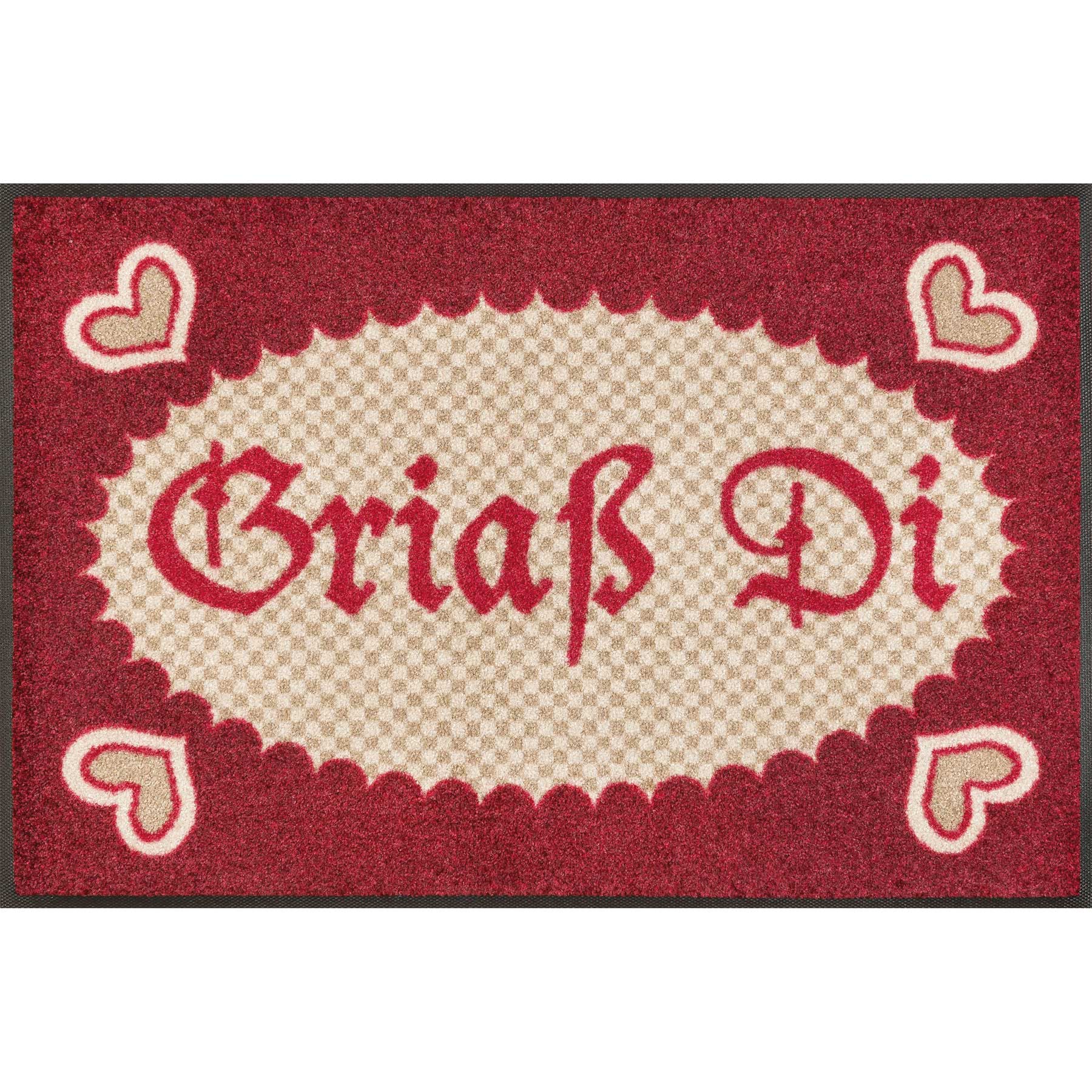 Fußmatte 50x75 Griaß Di anthrazit