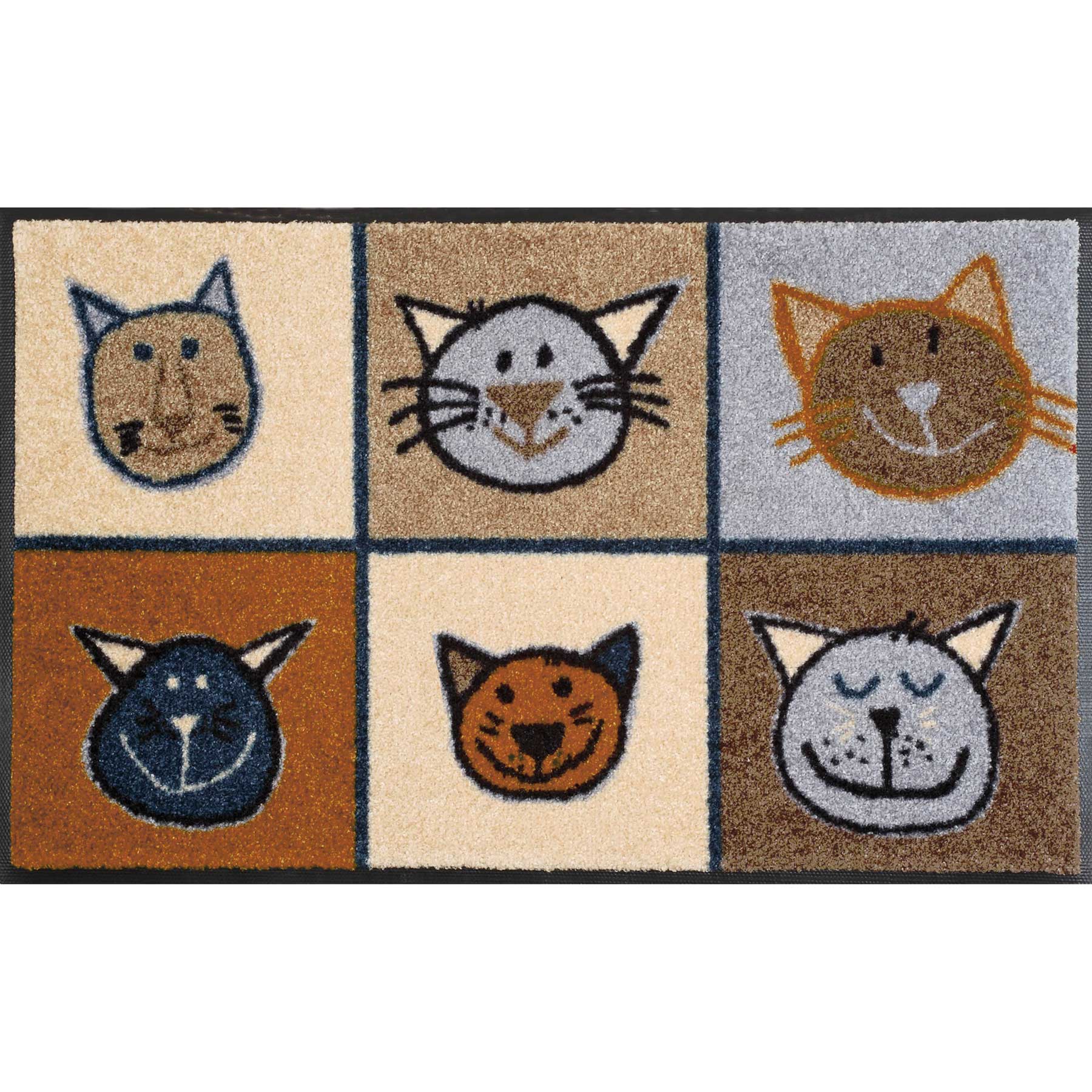 Fußmatte 50x75 Miau Miau anthrazit