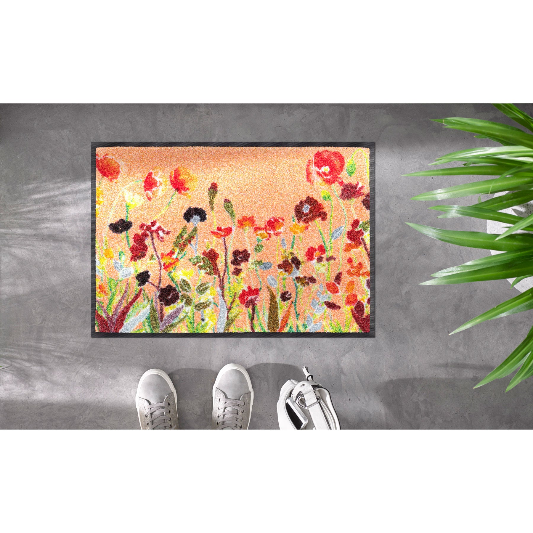 Fußmatte 40x60 Wildflowers orange