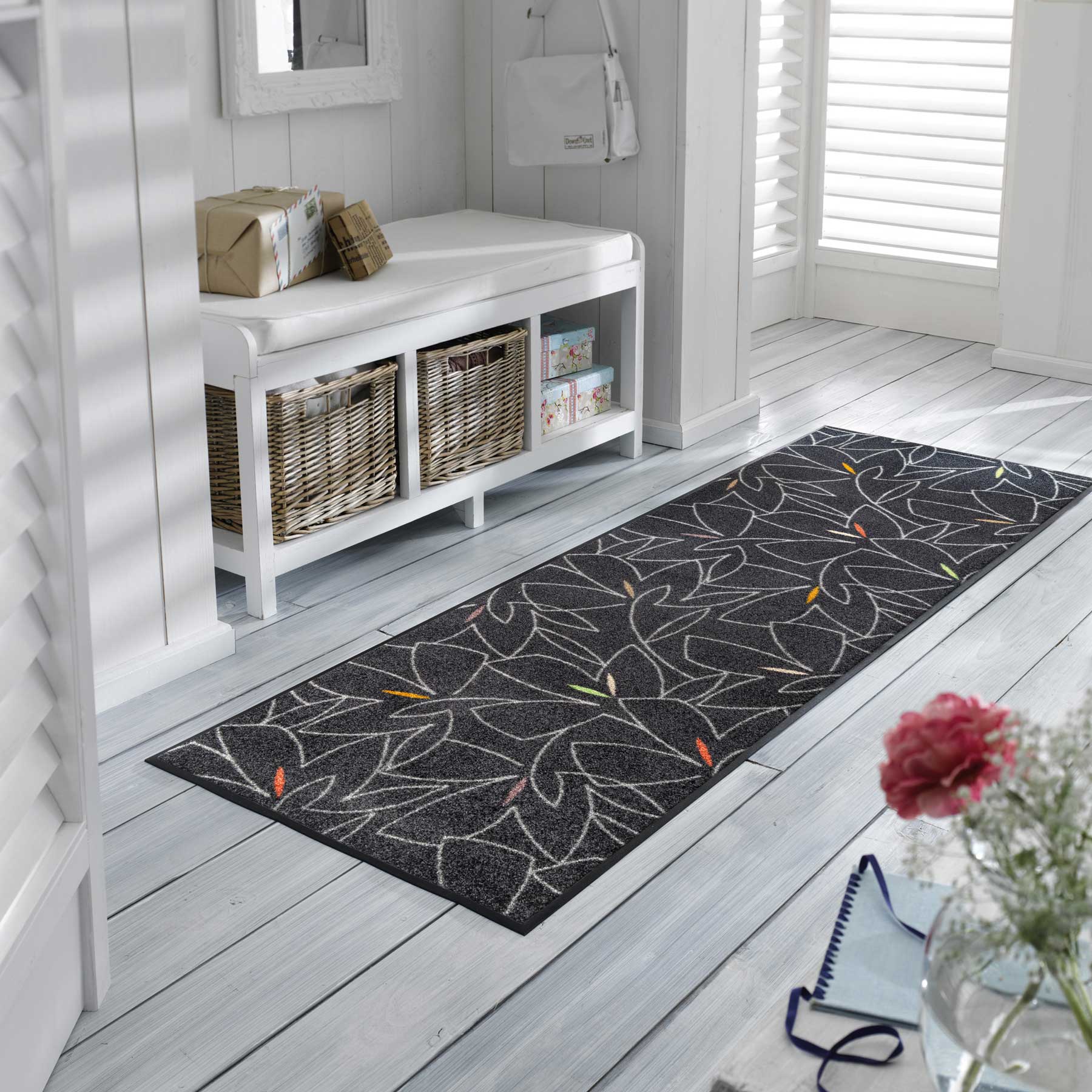 Teppichläufer 60x180 Linostre grau