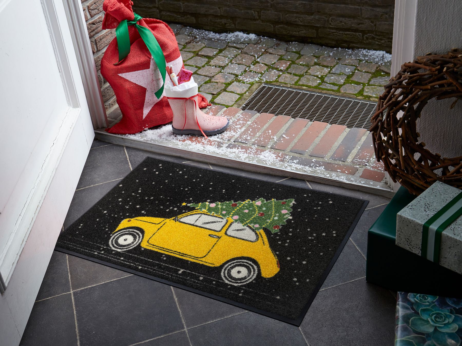 Fußmatte 50x75 On the way gelb