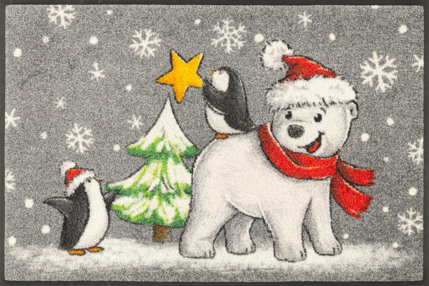 Fußmatte 50x75 Polar Friends silber