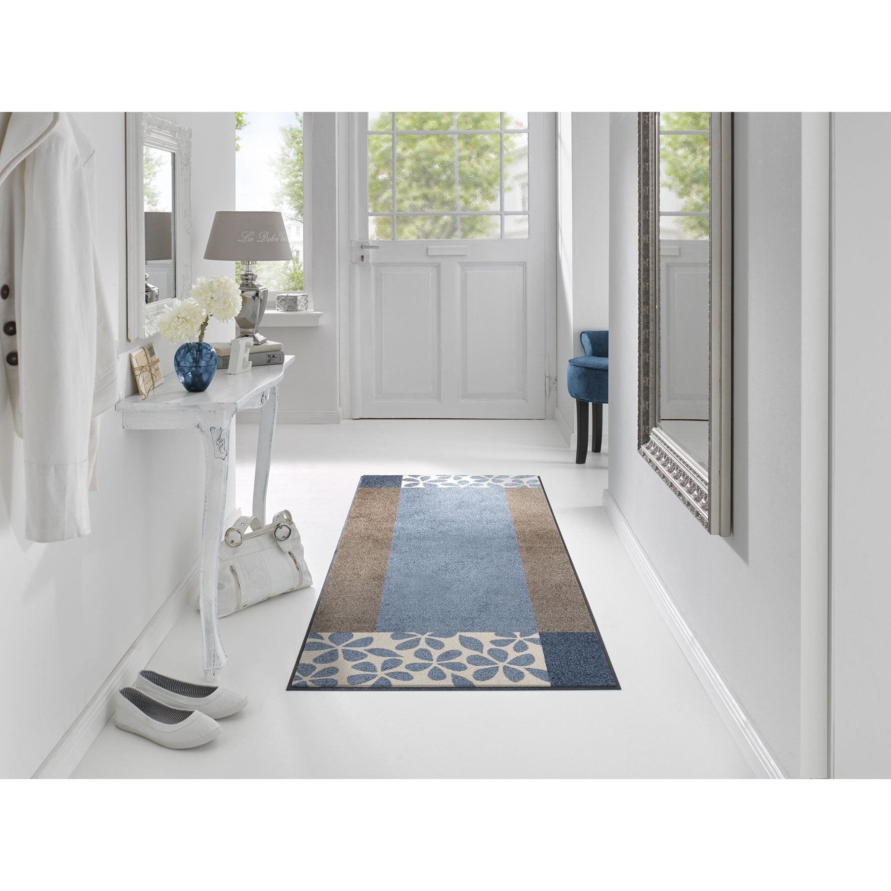 Teppichläufer 75x190 Florita grey grau